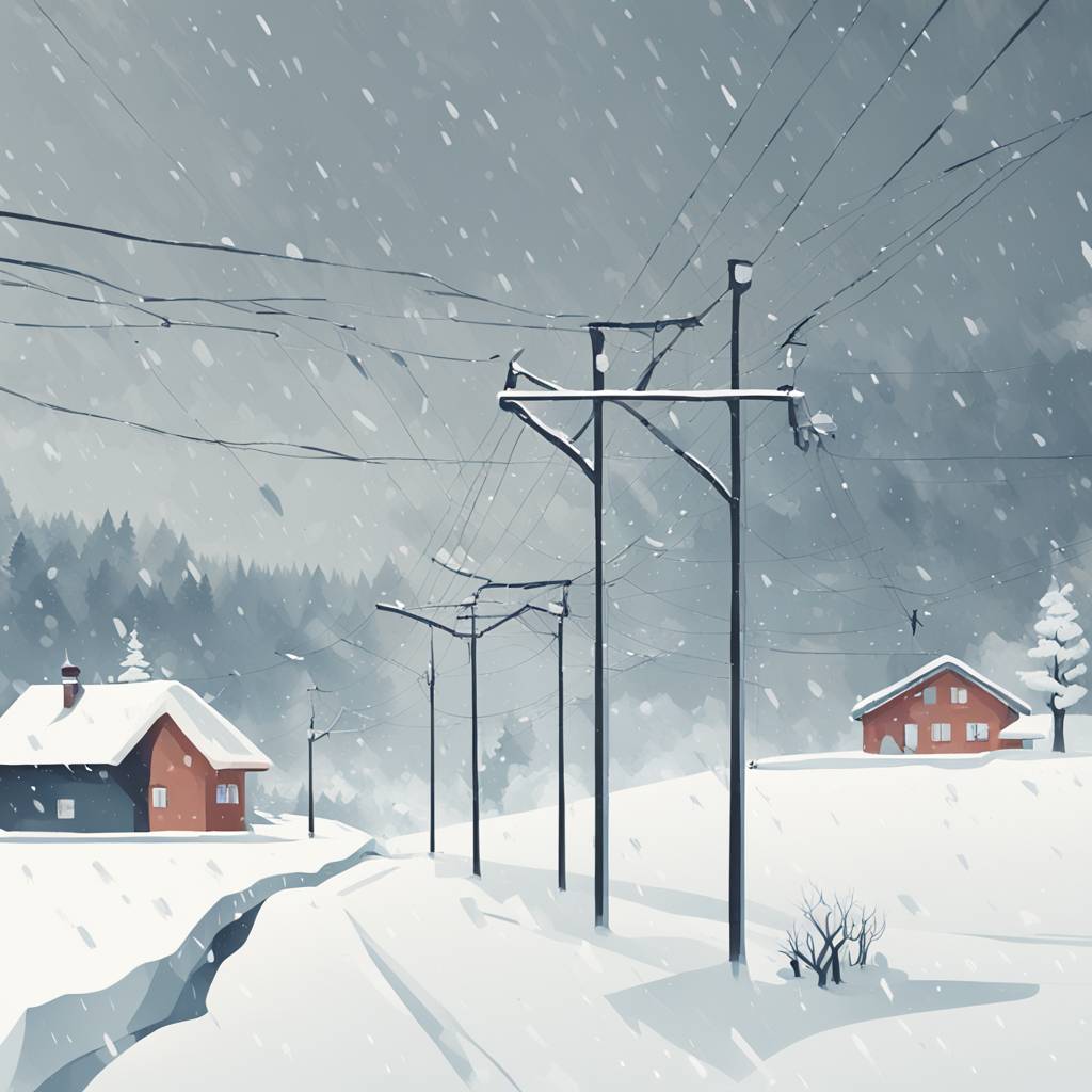 Снежне падавине узроковале нестанак електричне енергије у деловима Словеније