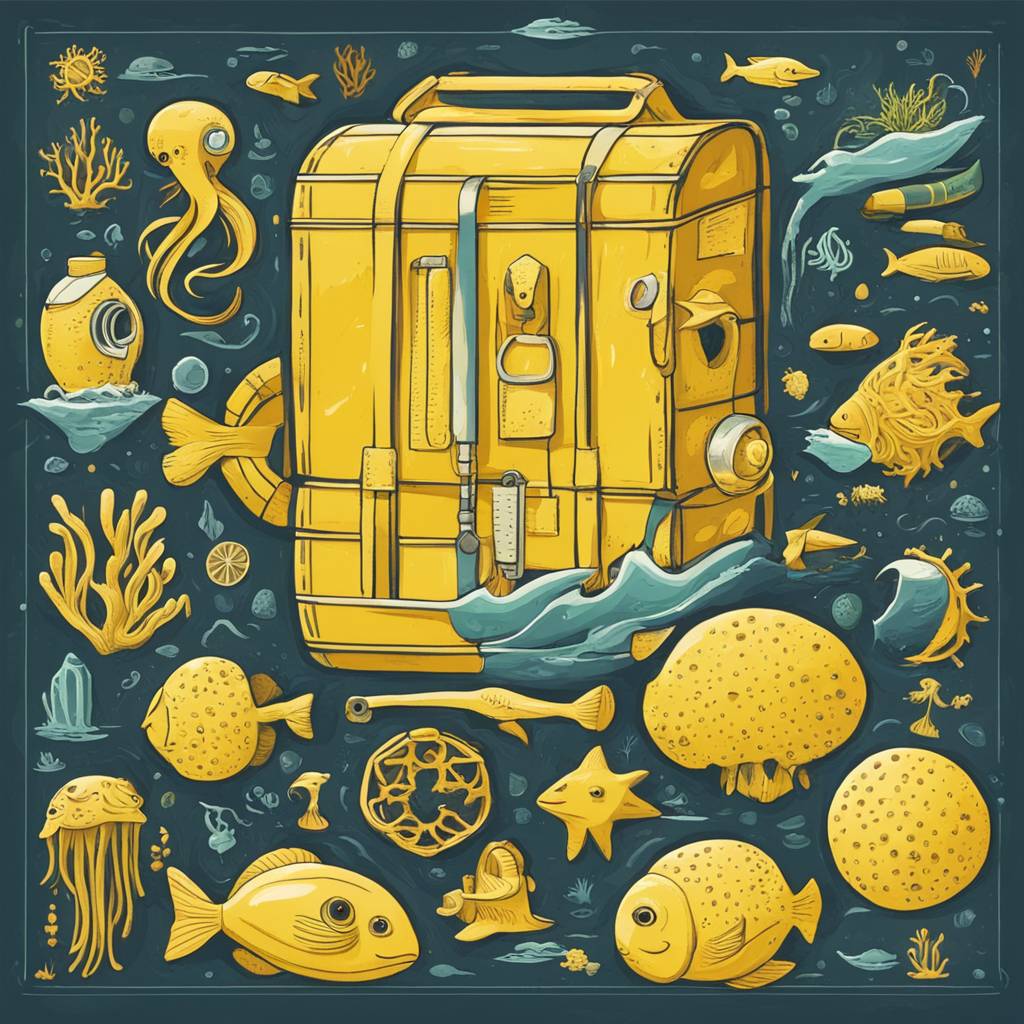 Жолтa цевчеста сунѓер: Карипски украс и древен жител на морето