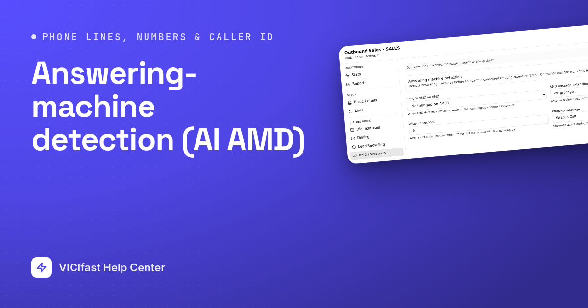 Answering-machine detection (AI AMD)