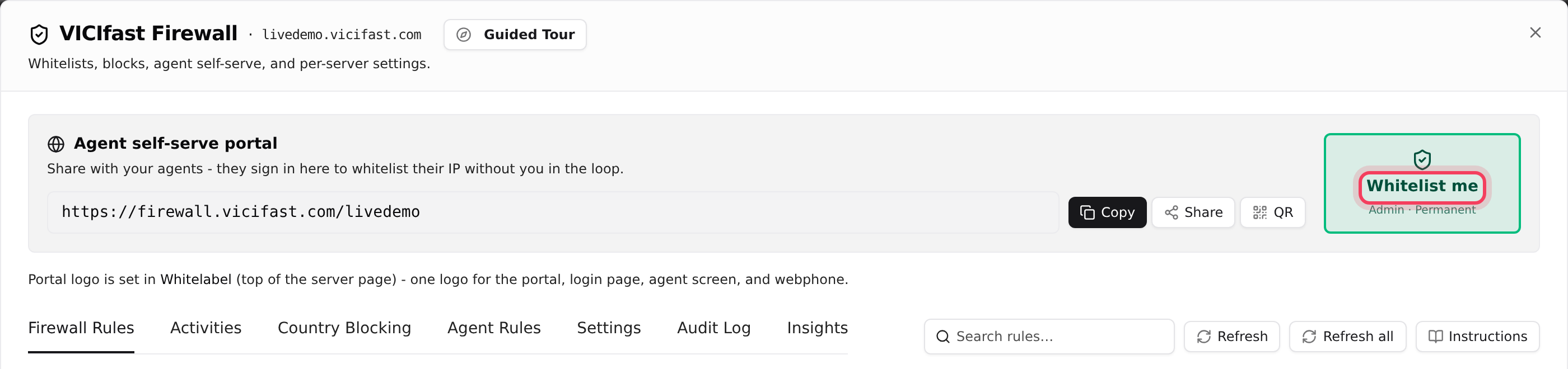 Whitelist me adds your current address with the Admin profile