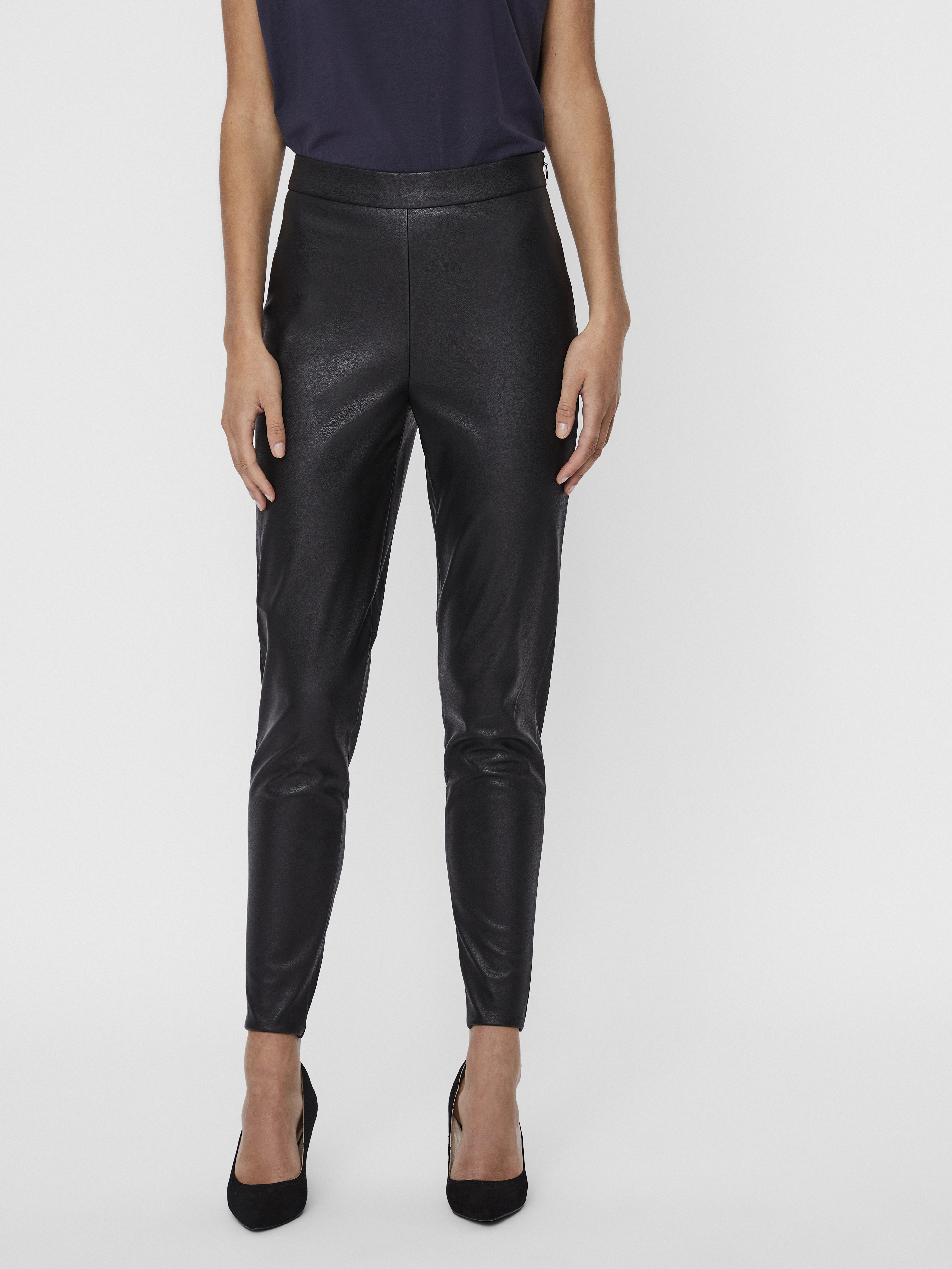 VMJANNI HW PU LEGGING NOOS