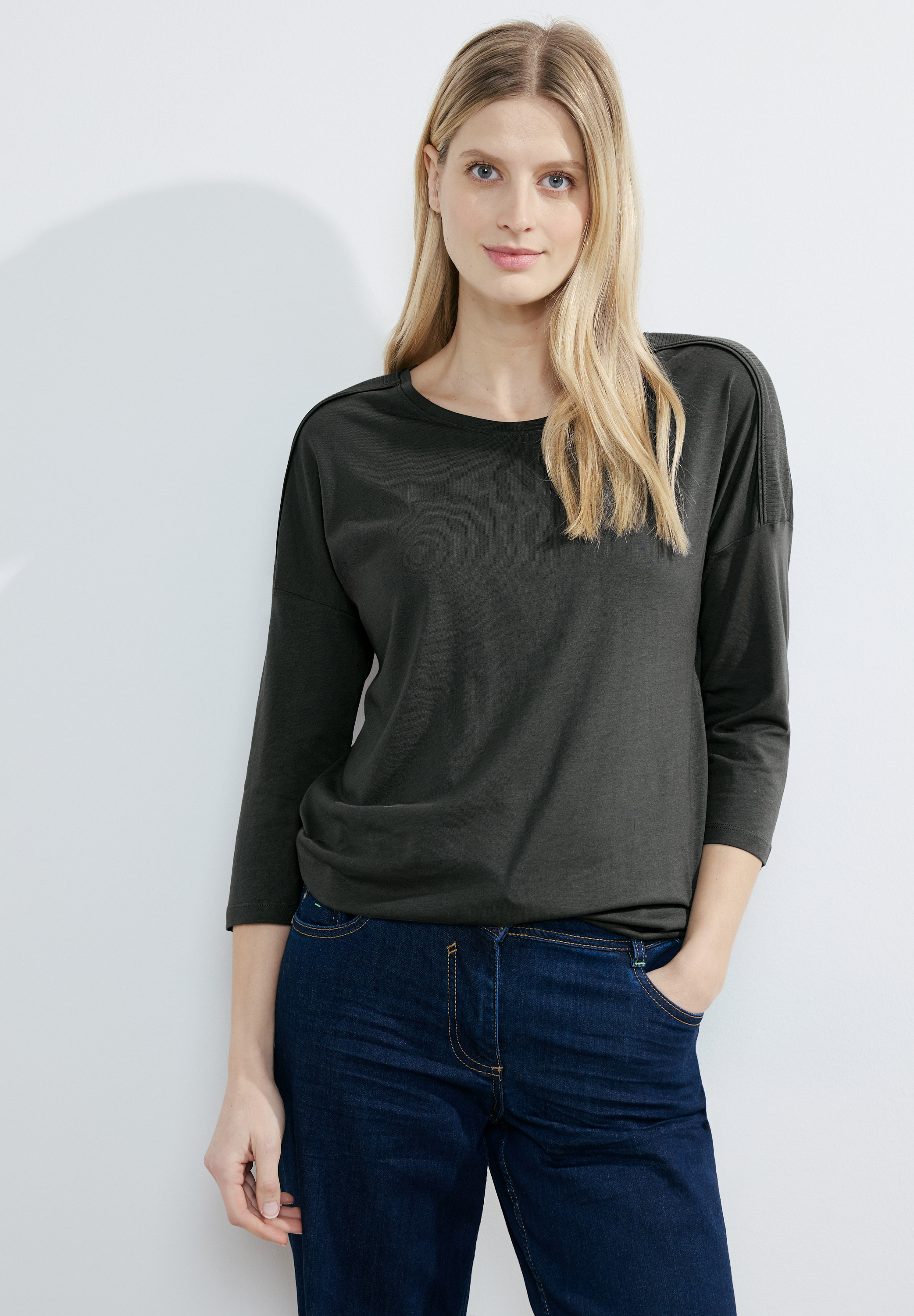 TOS Rib Shoulder T-shirt