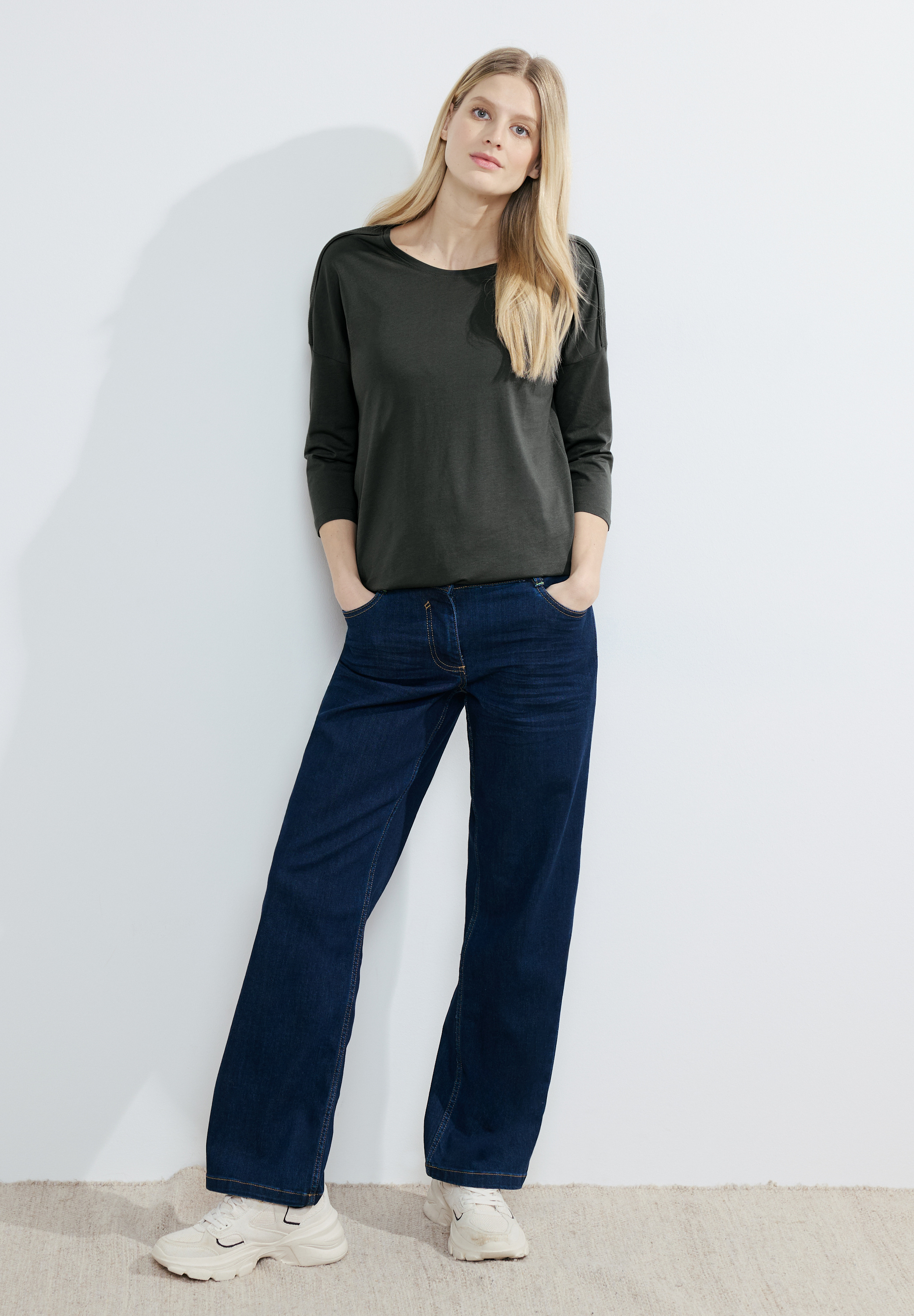 TOS Rib Shoulder T-shirt