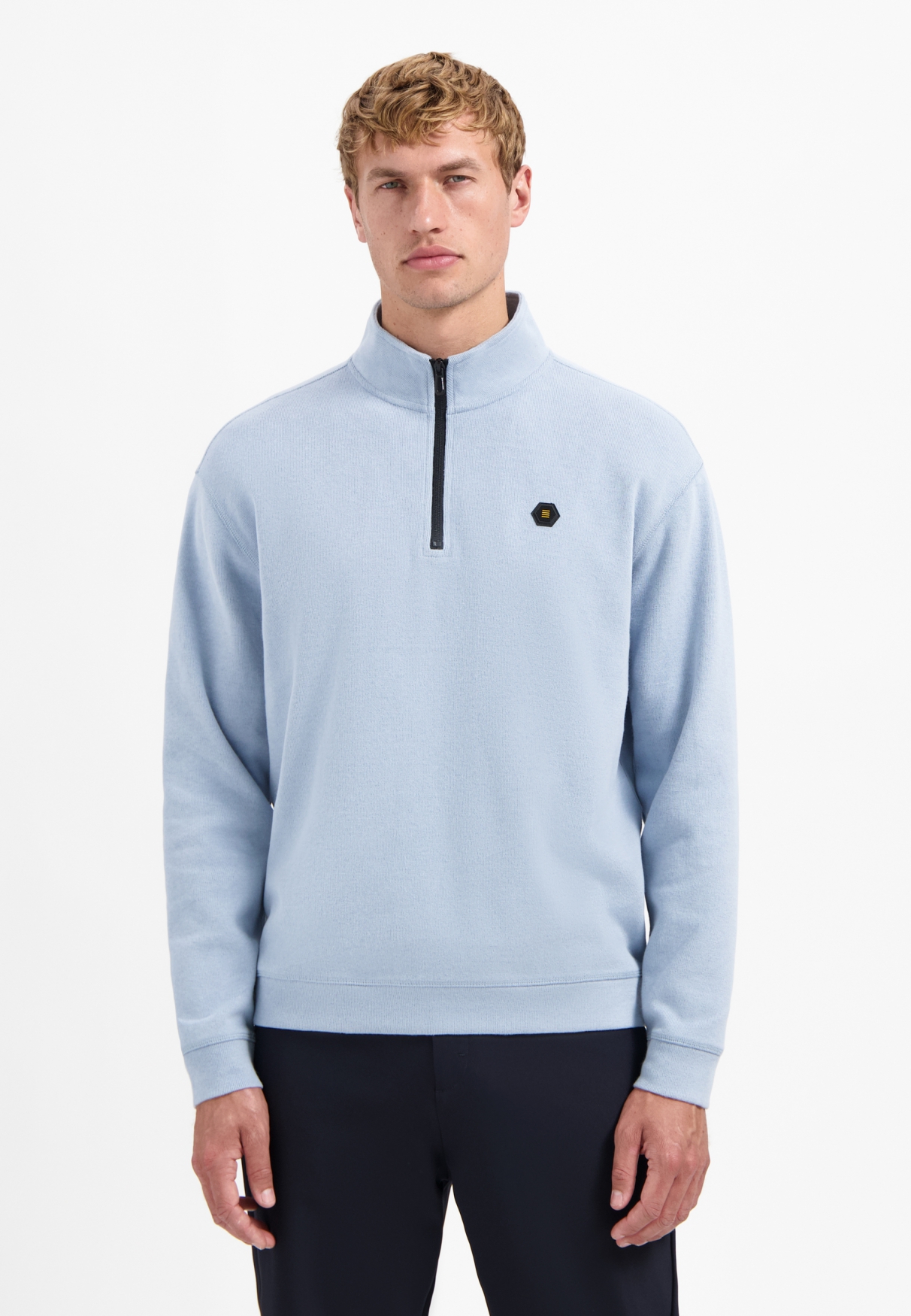 Sweater Half Zip Soft Rib Rela