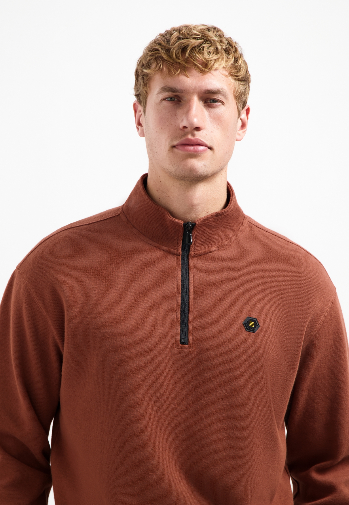 Sweater Half Zip Soft Rib Rela