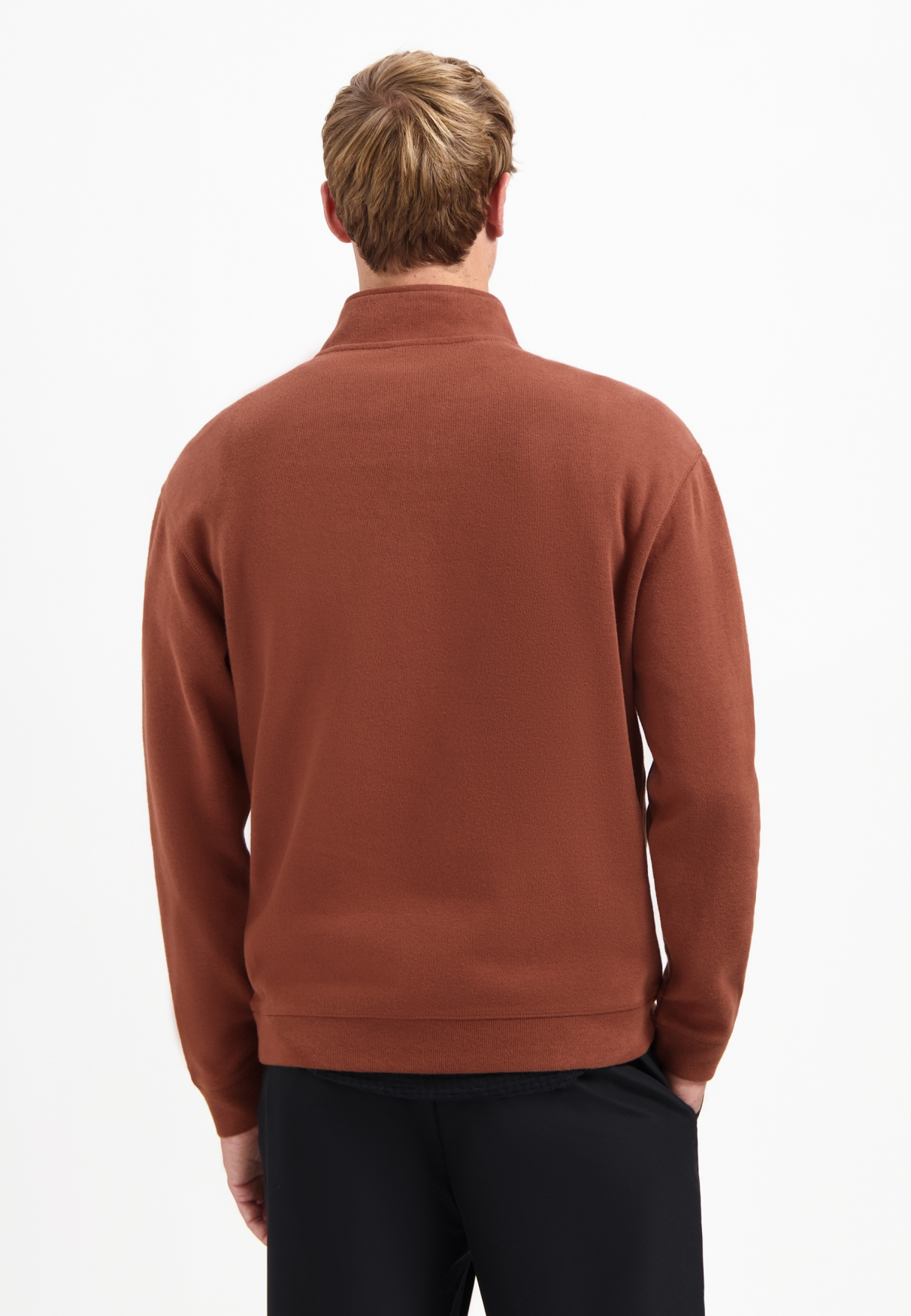 Sweater Half Zip Soft Rib Rela