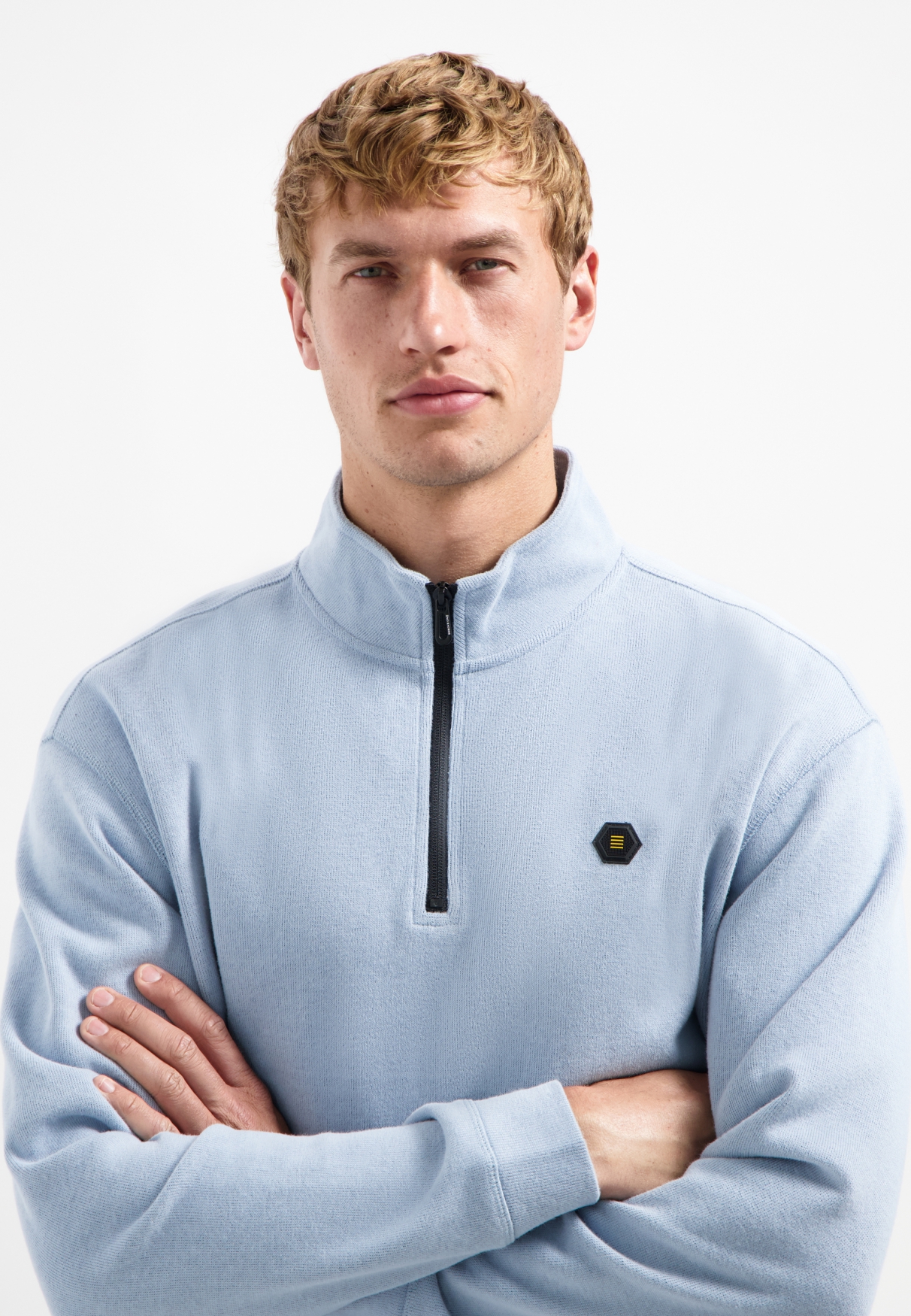 Sweater Half Zip Soft Rib Rela