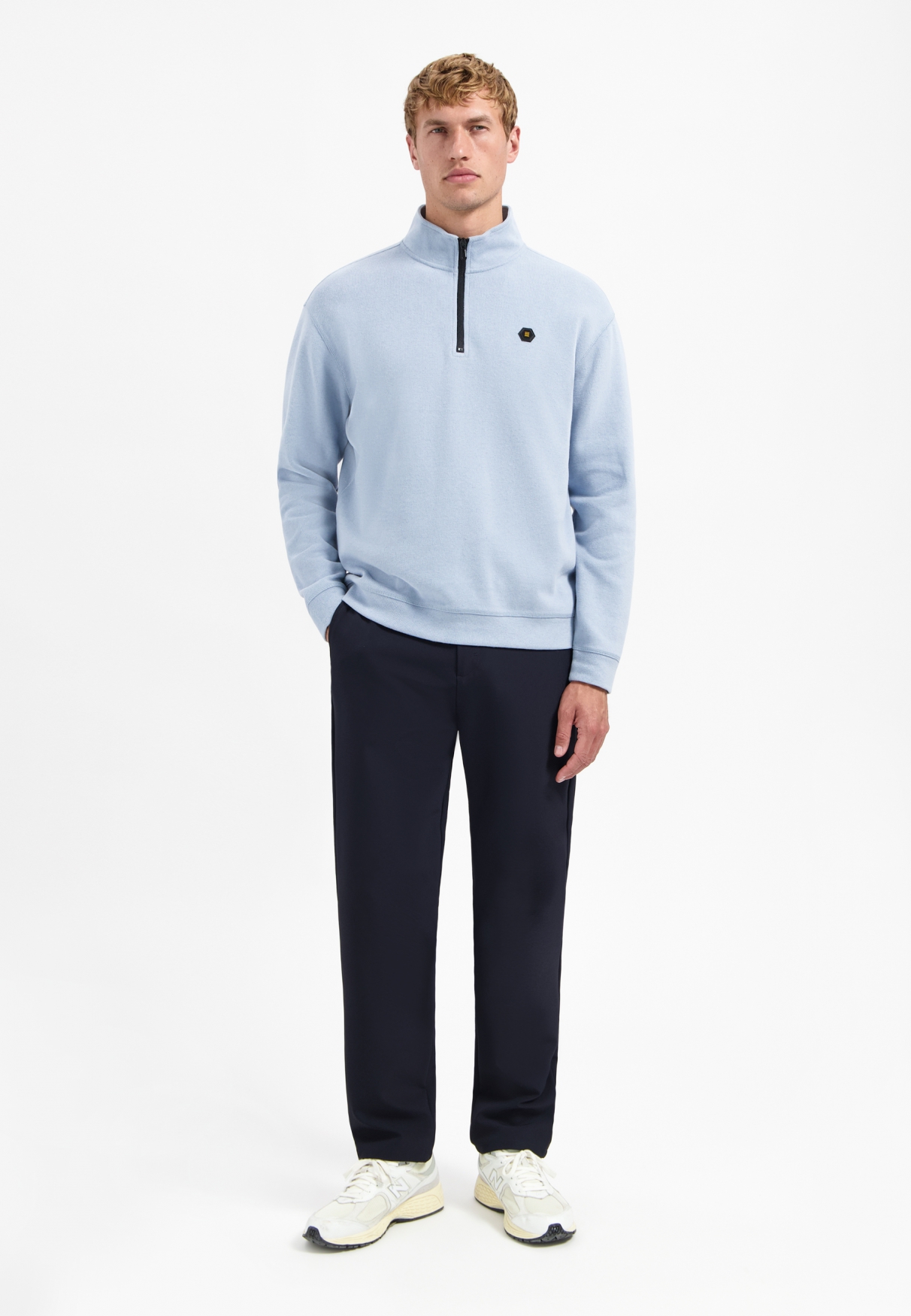 Sweater Half Zip Soft Rib Rela