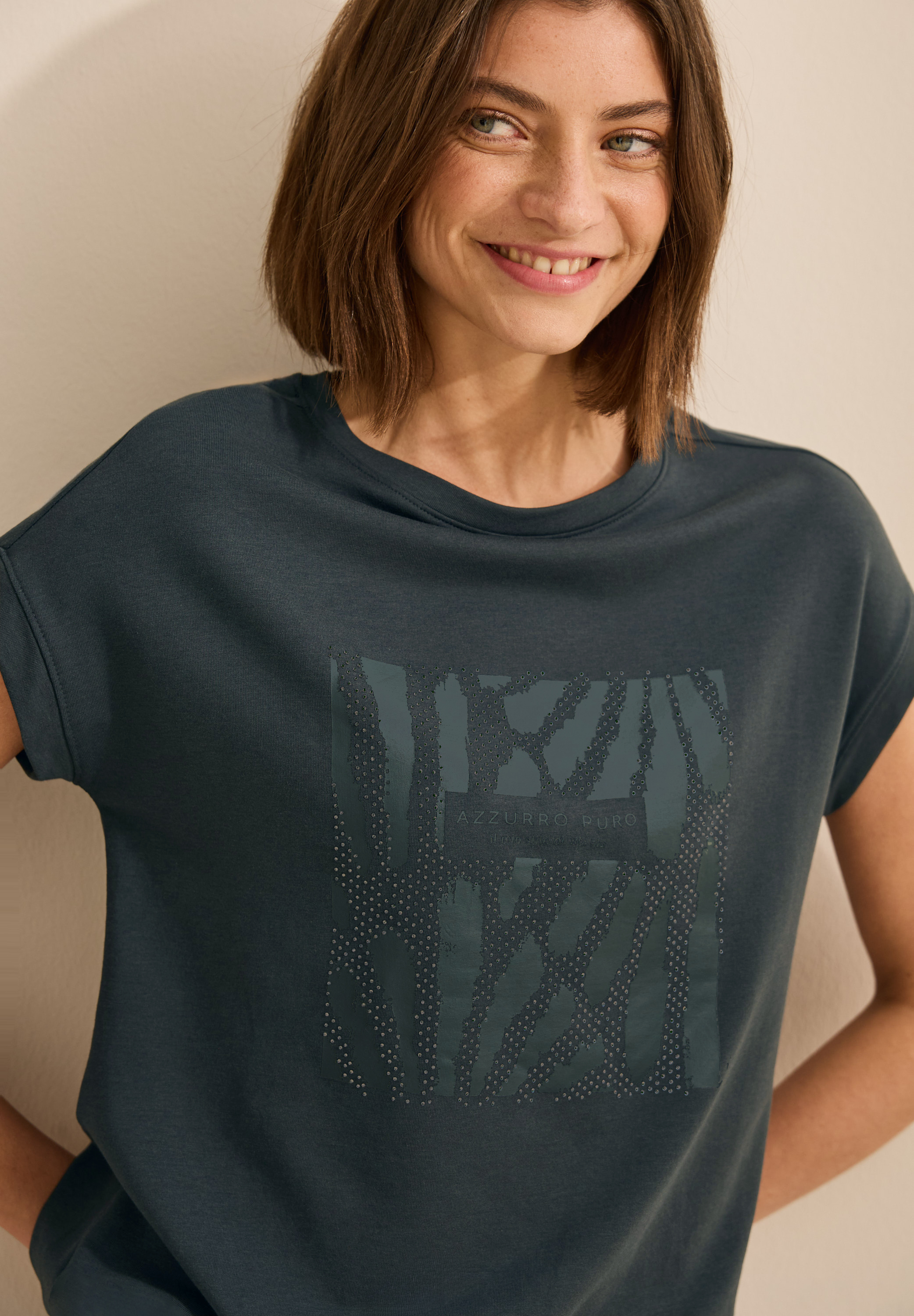T-Shirt With Square FP