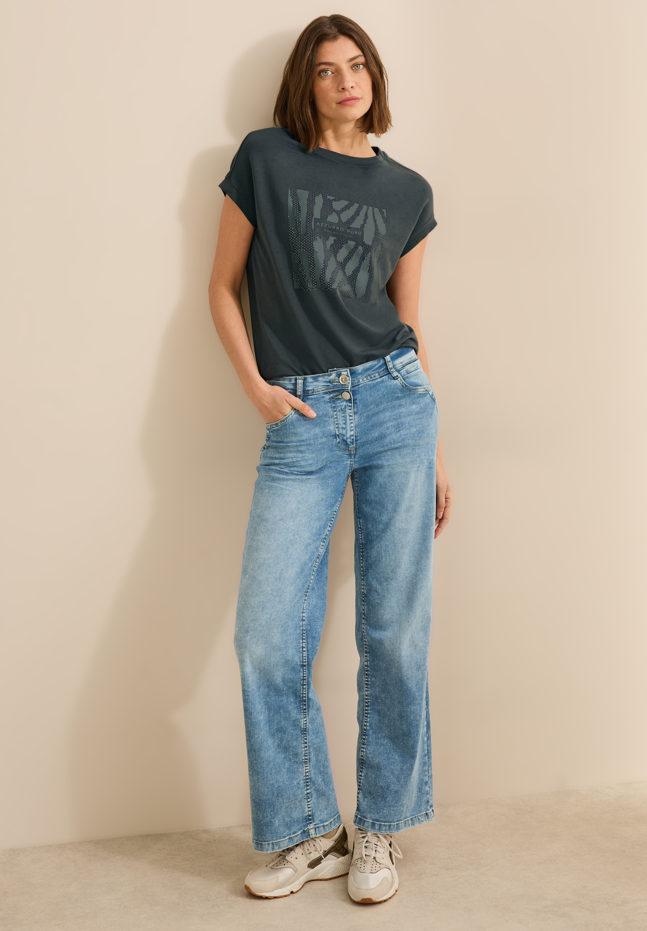 T-Shirt With Square FP