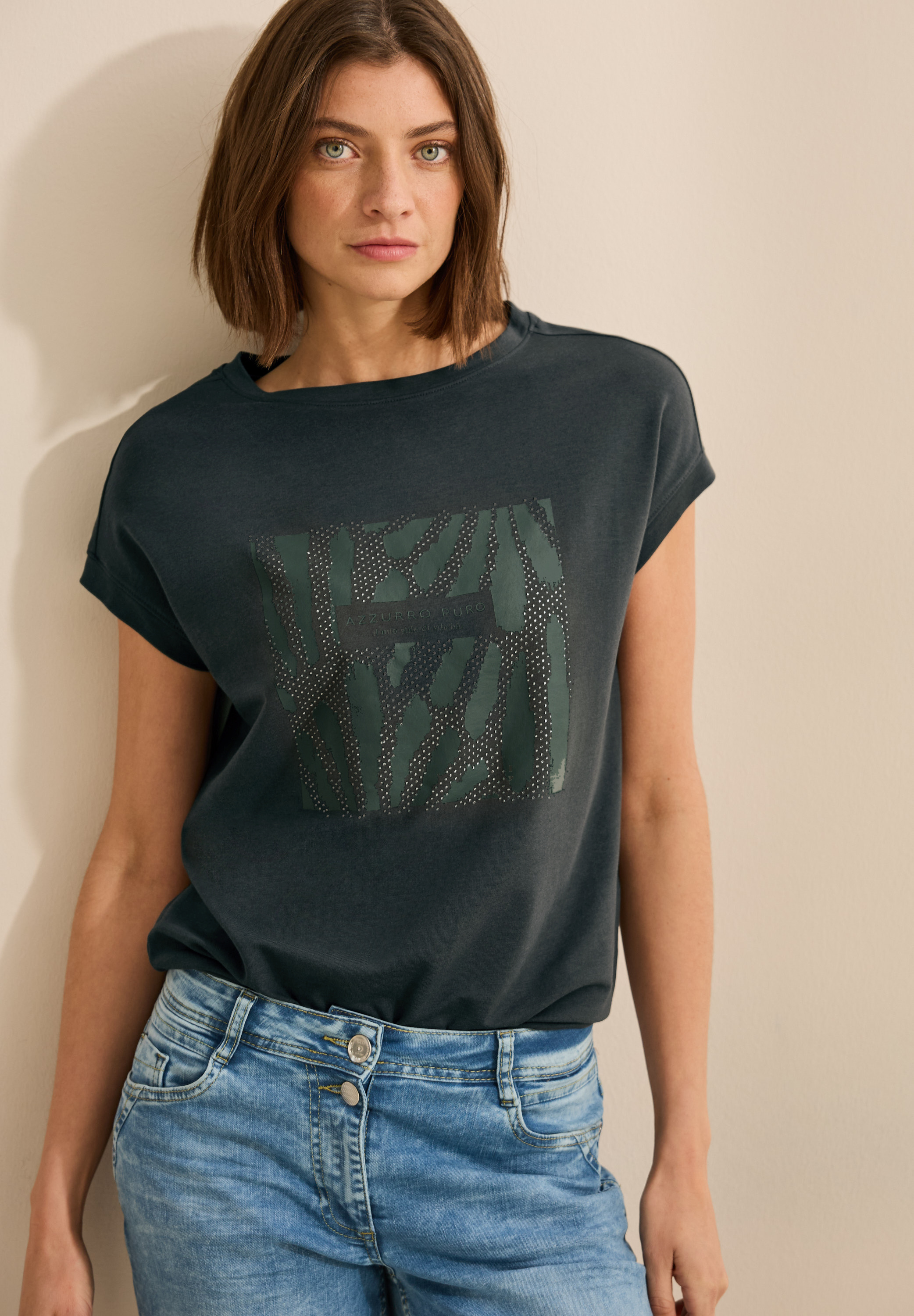 T-Shirt With Square FP