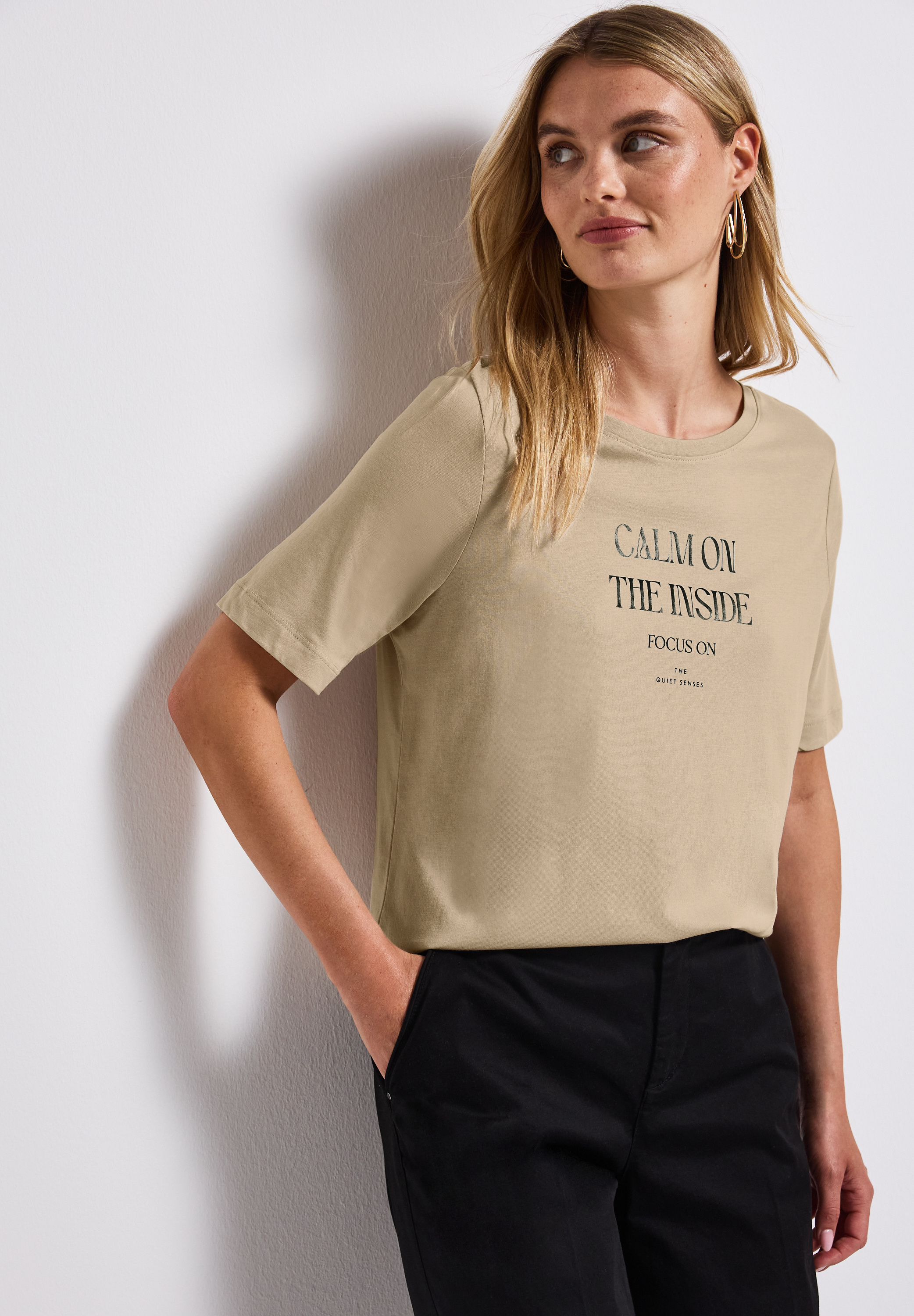 wording print shirt