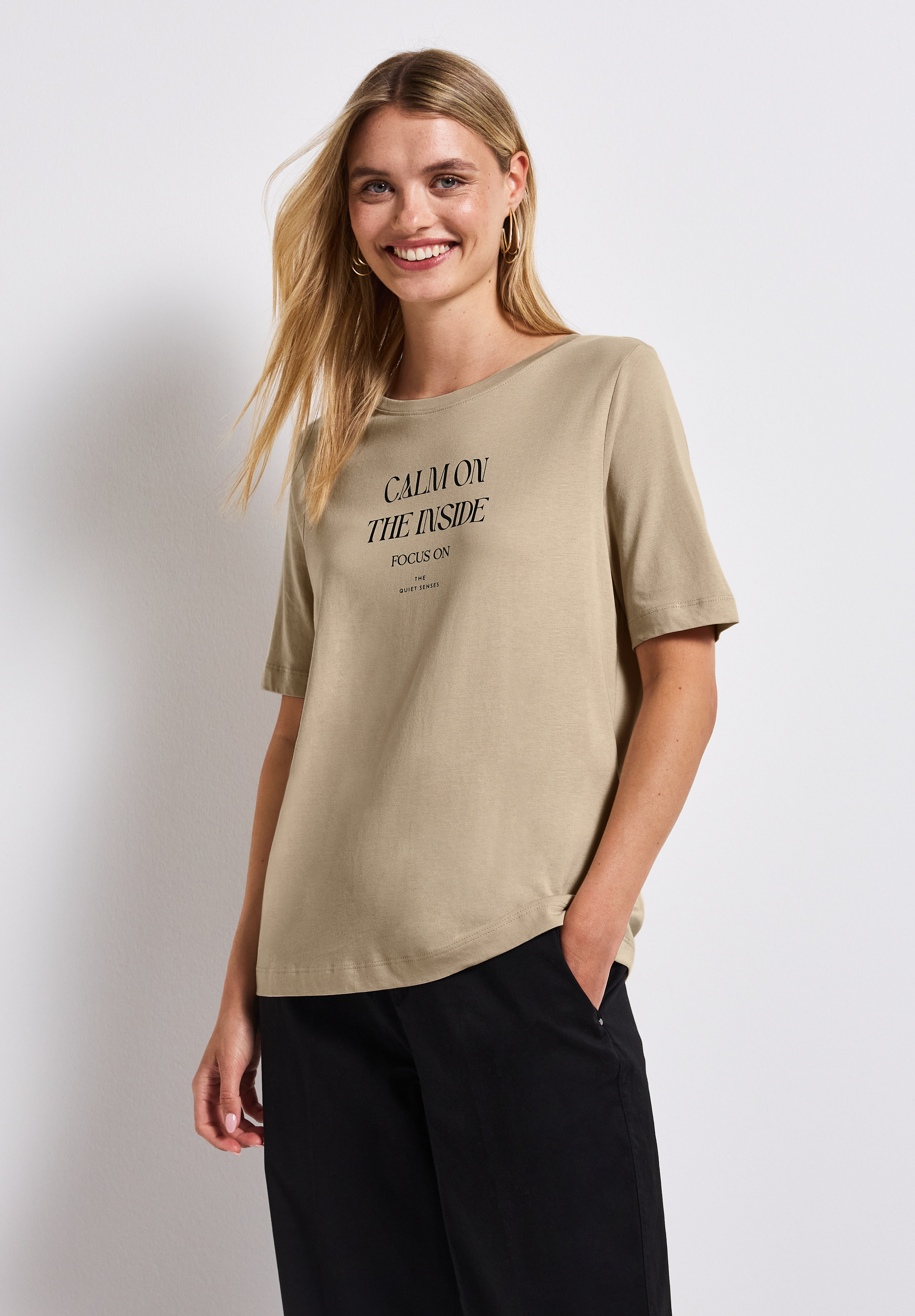 wording print shirt