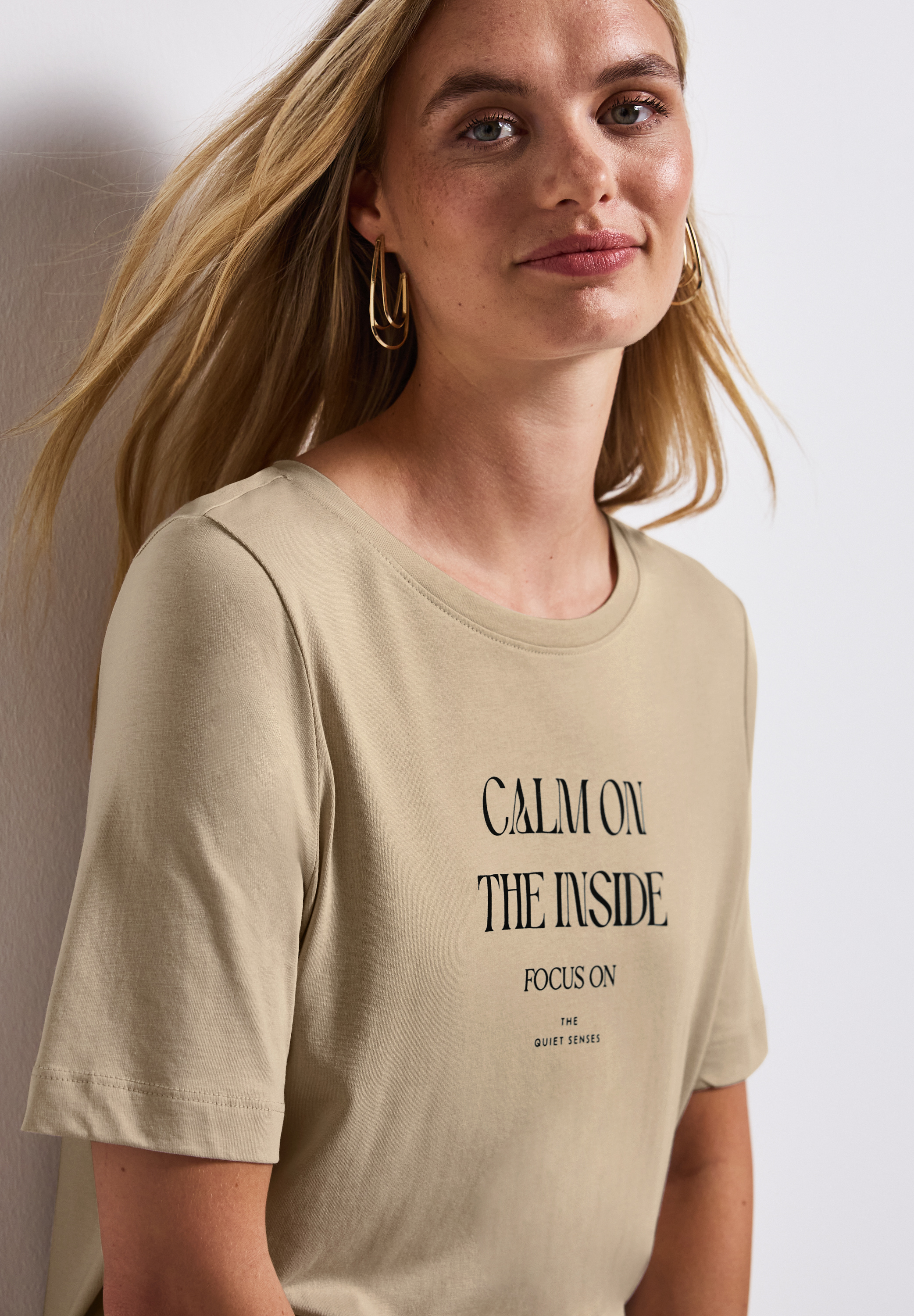 wording print shirt