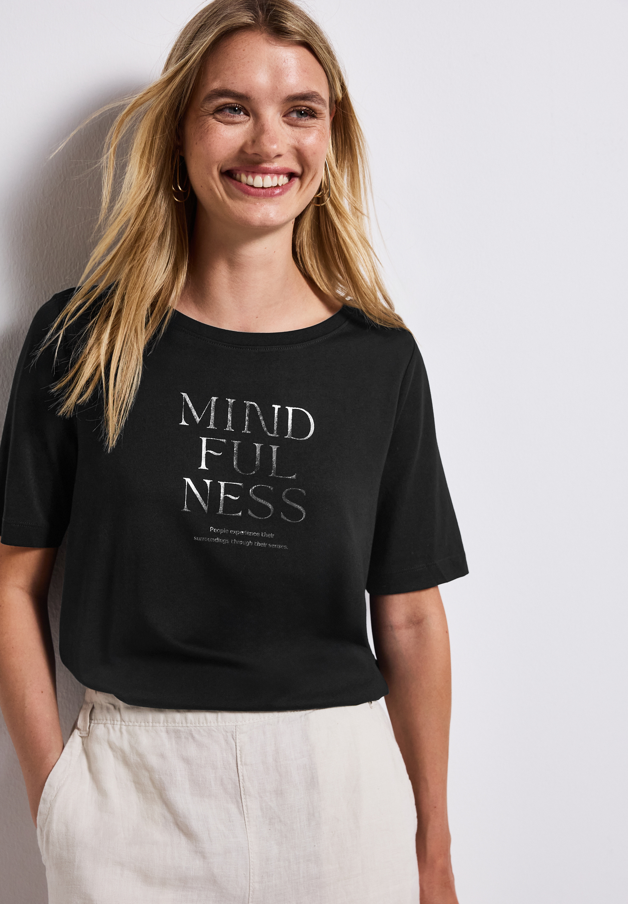 wording print shirt