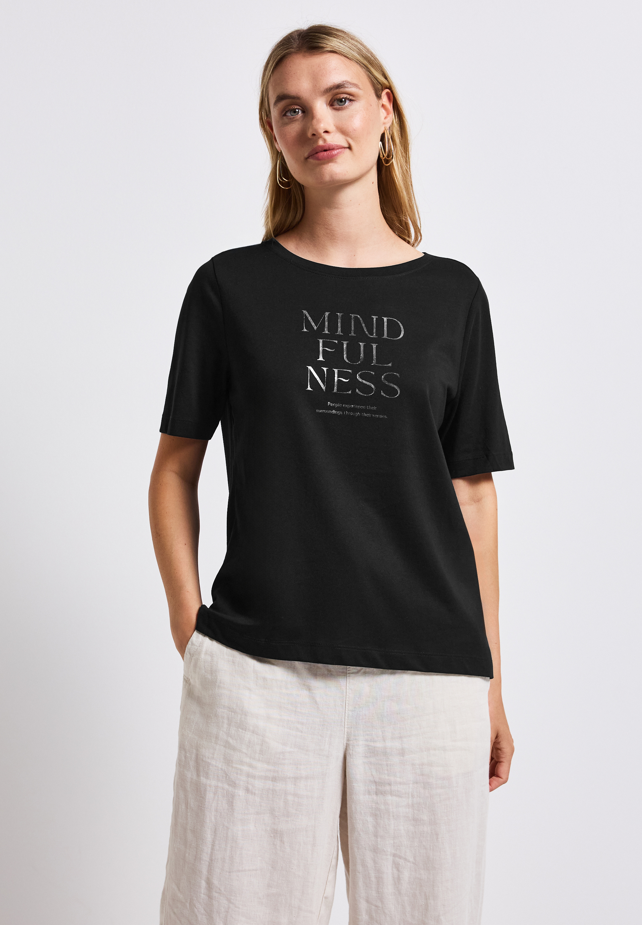 wording print shirt