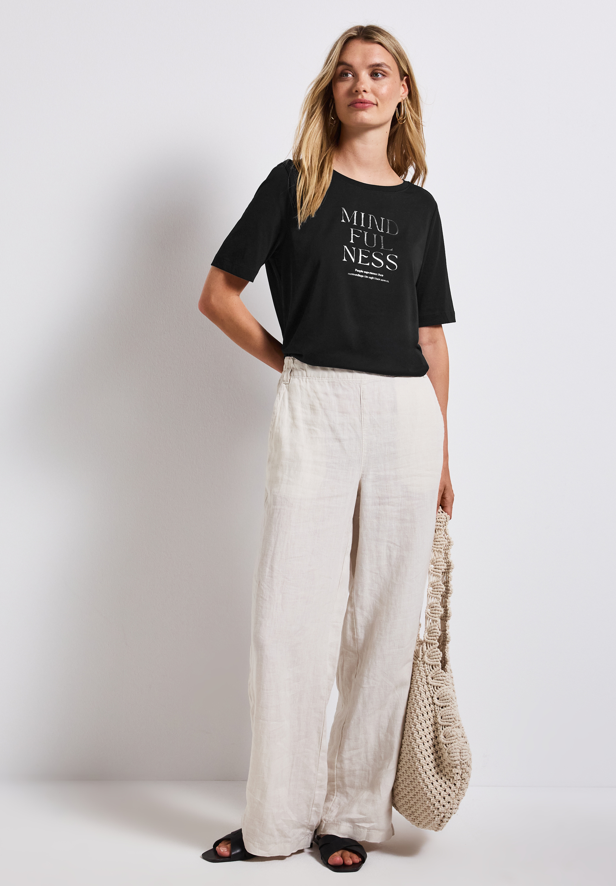wording print shirt