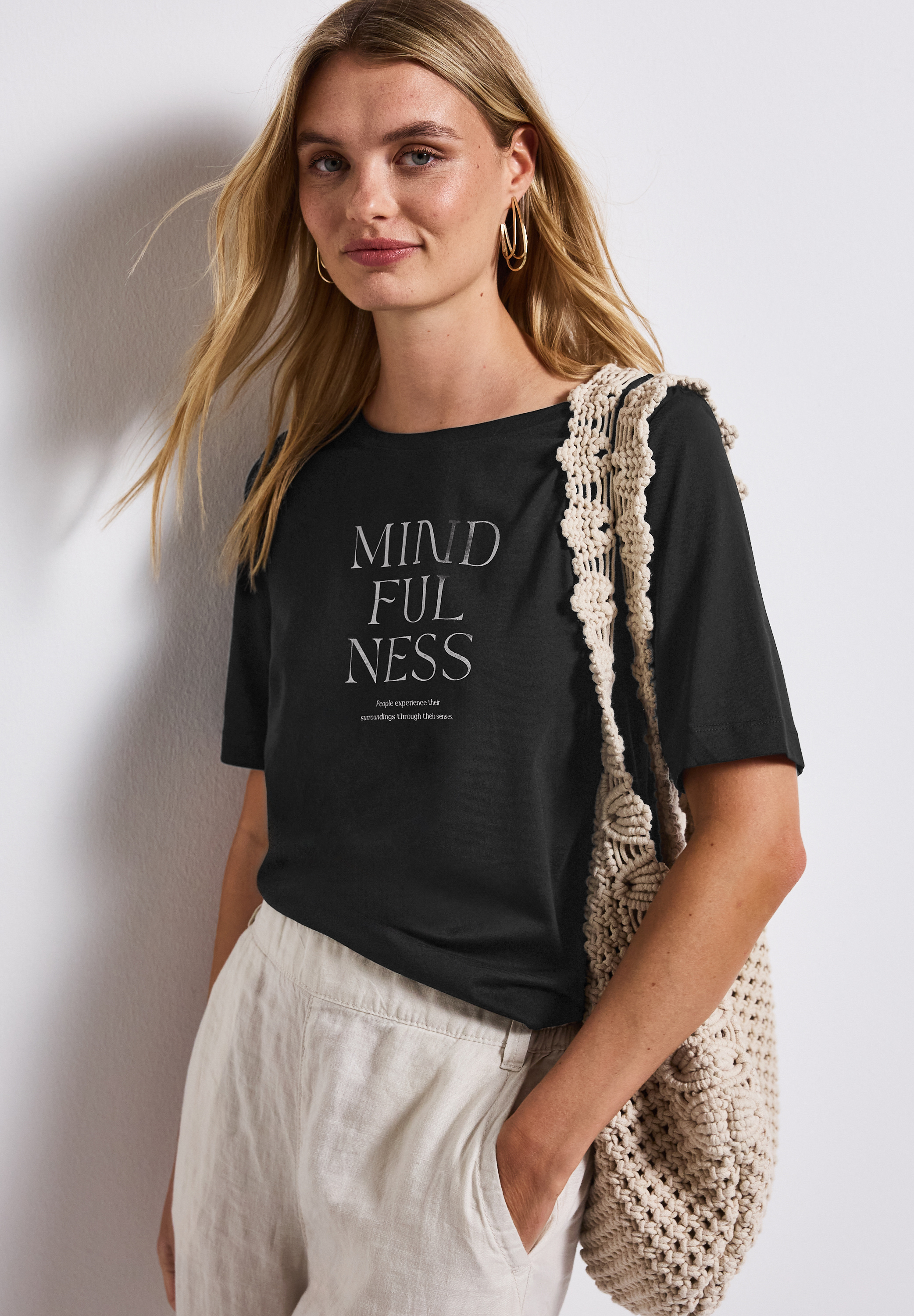 wording print shirt