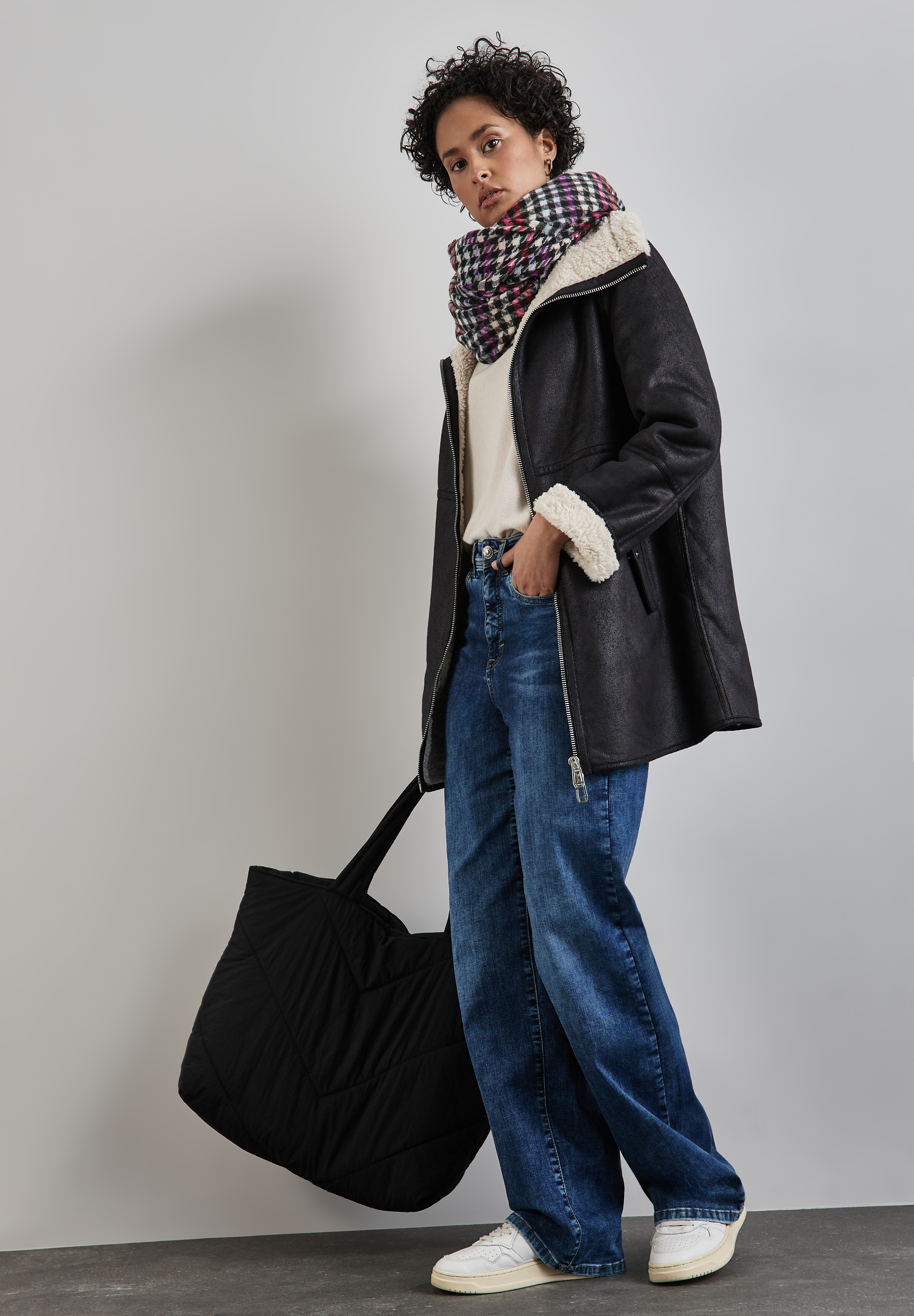 OP_Middlewarm Houndstooth Long