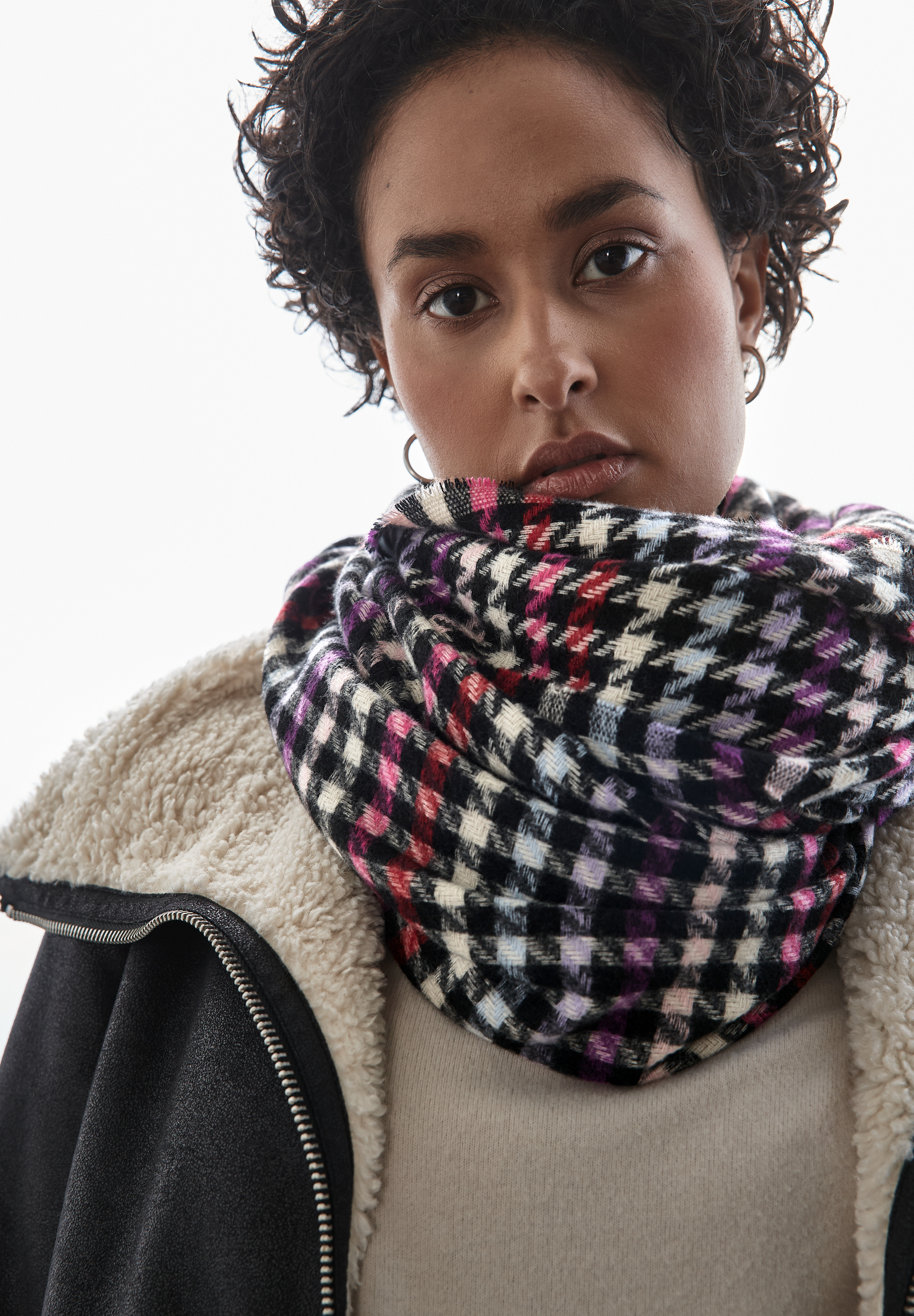 OP_Middlewarm Houndstooth Long