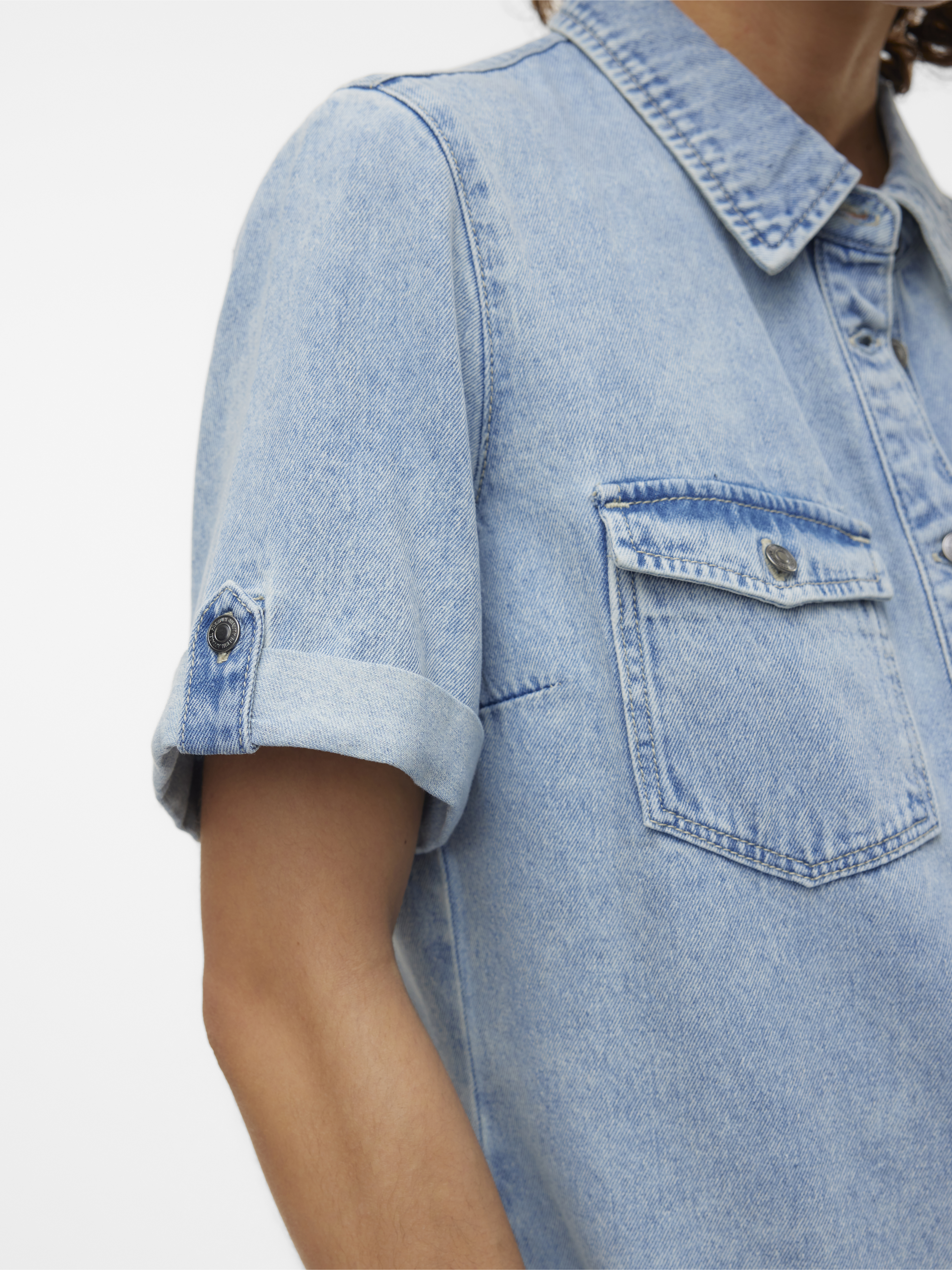 VMJENNIE SS SHORT DENIM DRESS GA NO