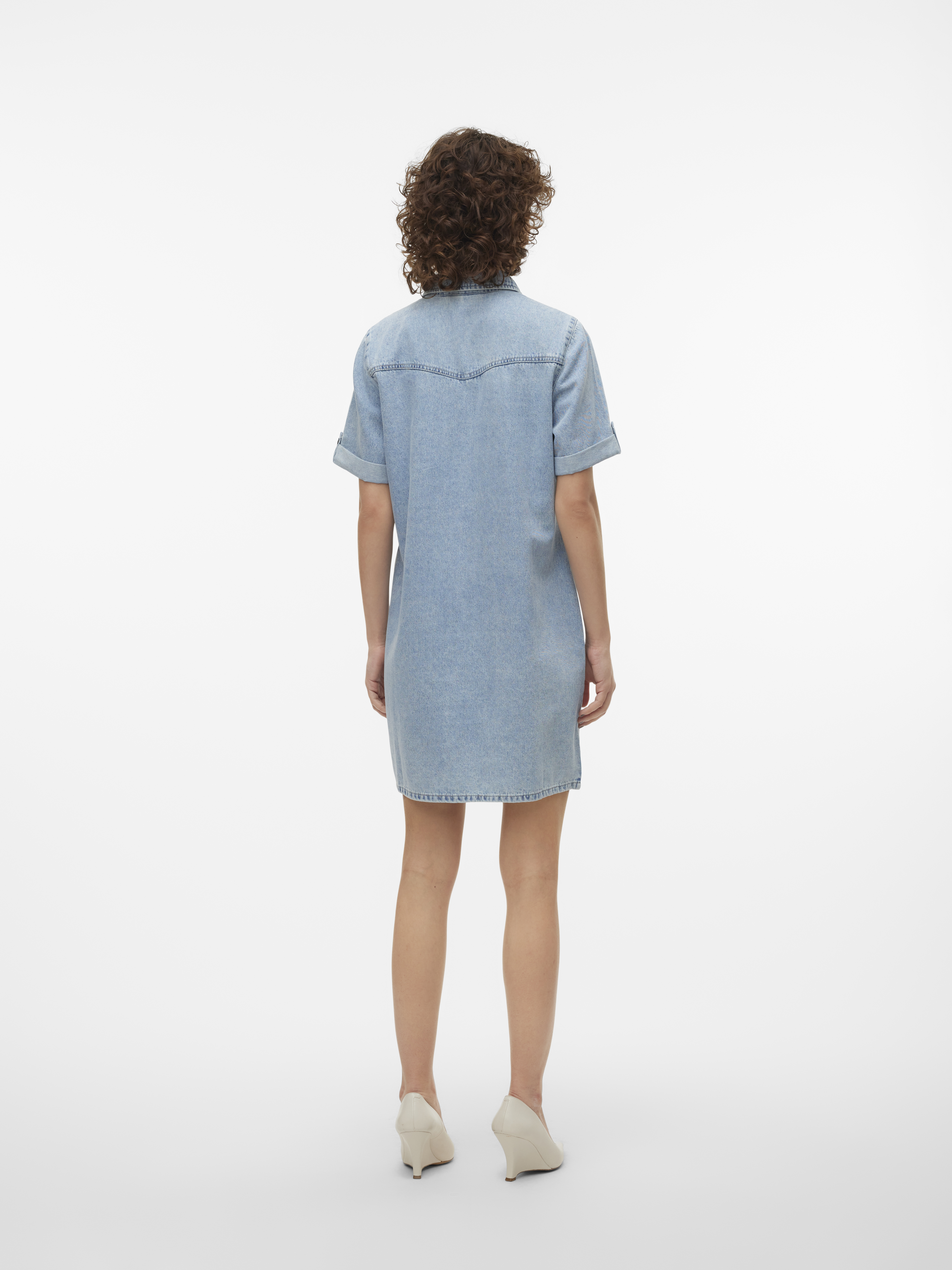 VMJENNIE SS SHORT DENIM DRESS GA NO