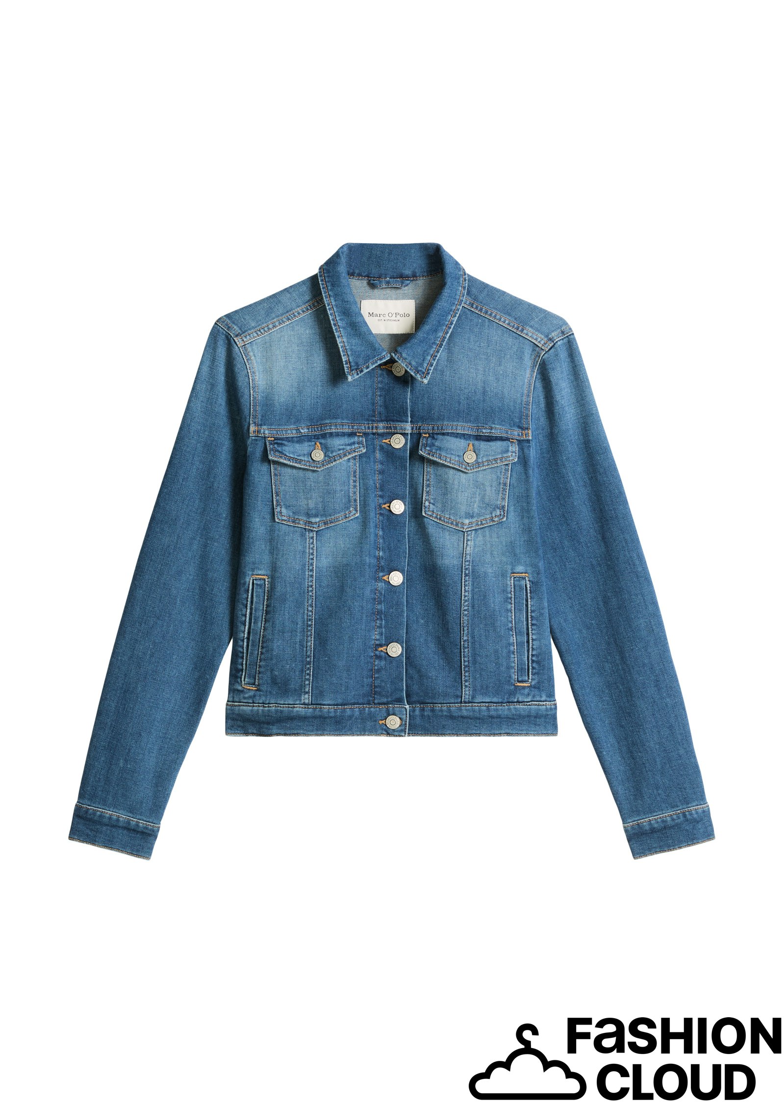 Denim Outdoor Jackets, Button Closu