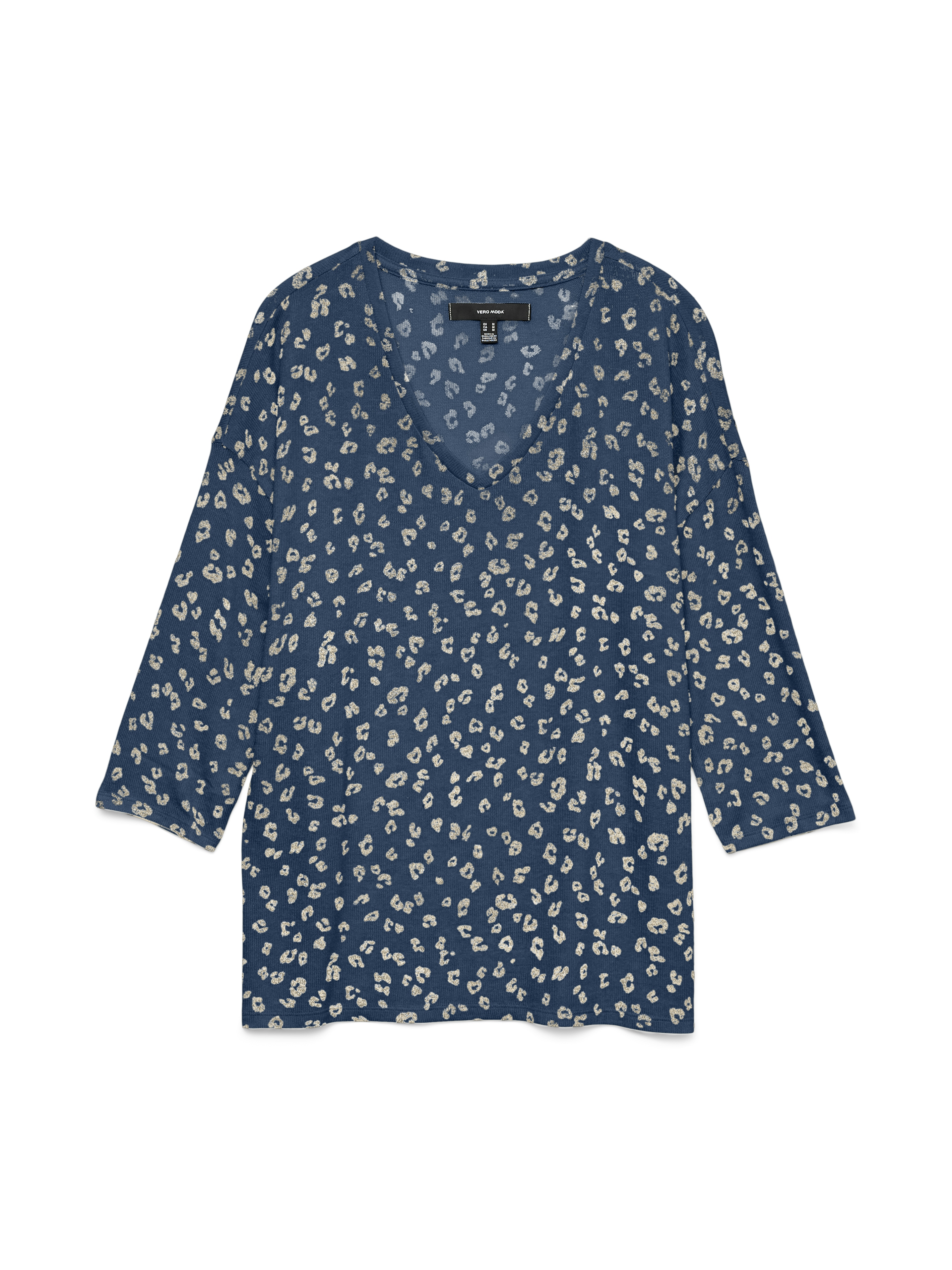 VMBRIANNAMIX 3/4 V-NECK PULLOVER BO