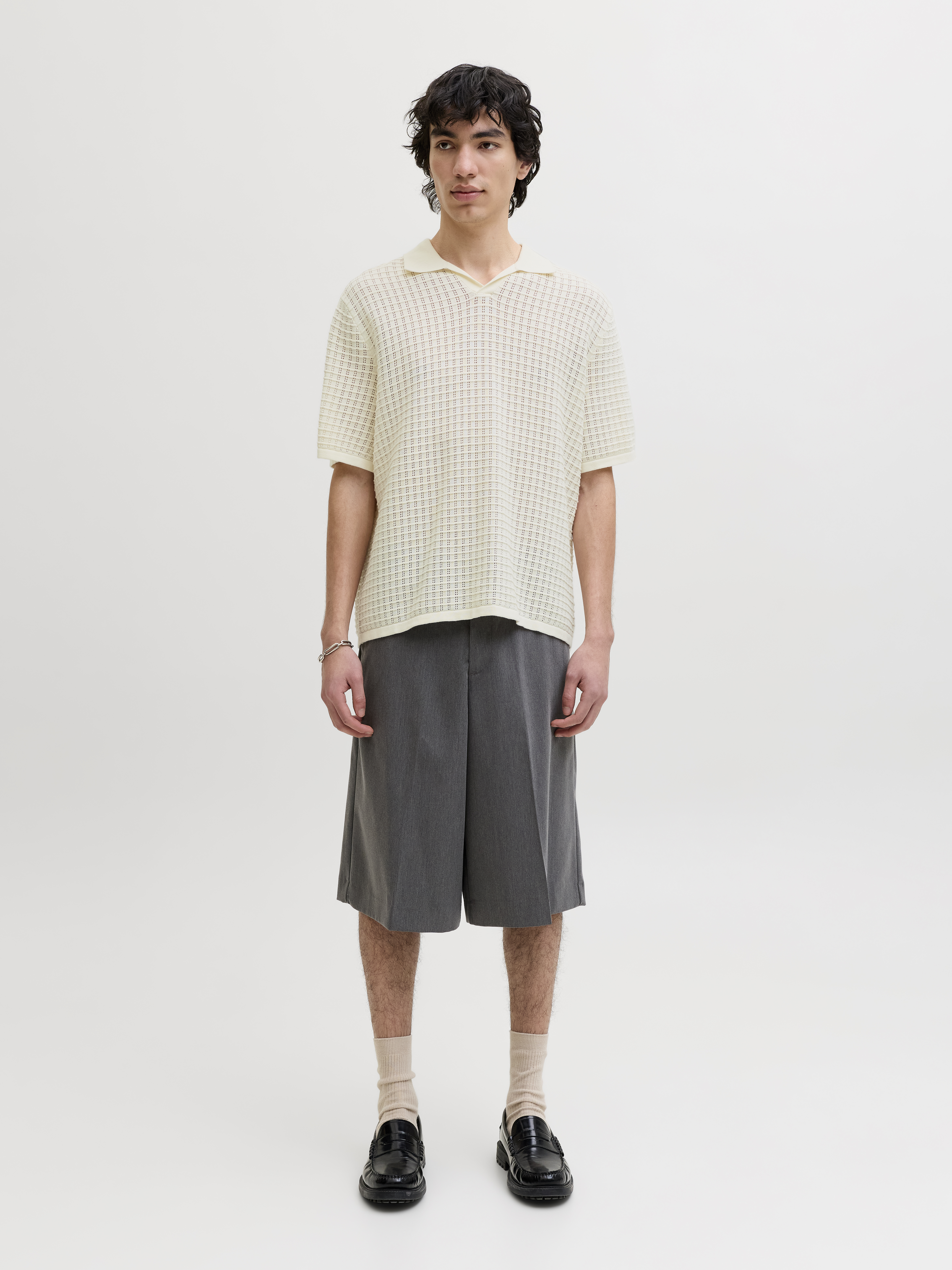 JORNANTUCKET KNIT SPLIT NECK POLO S