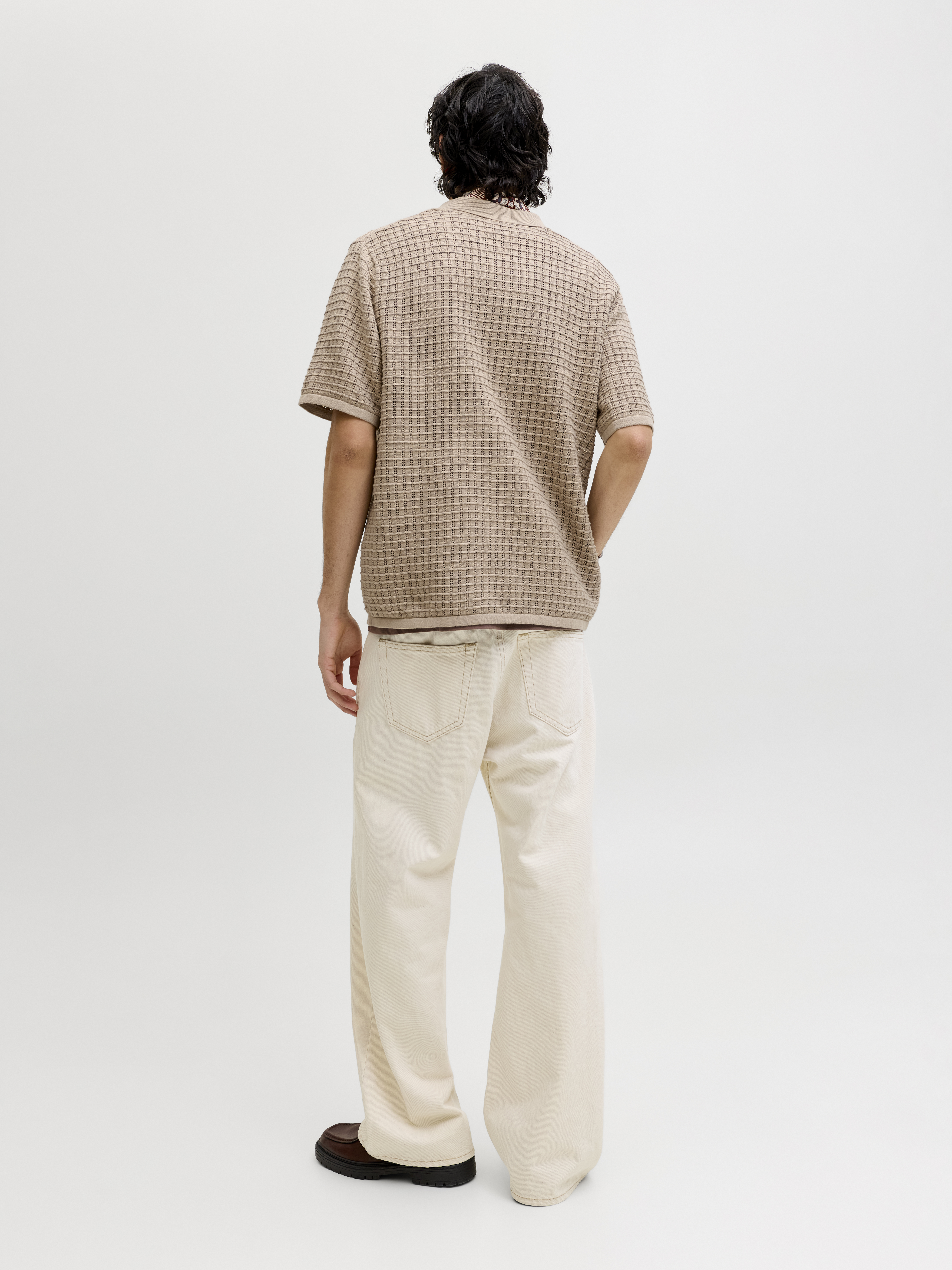 JORNANTUCKET KNIT SPLIT NECK POLO S