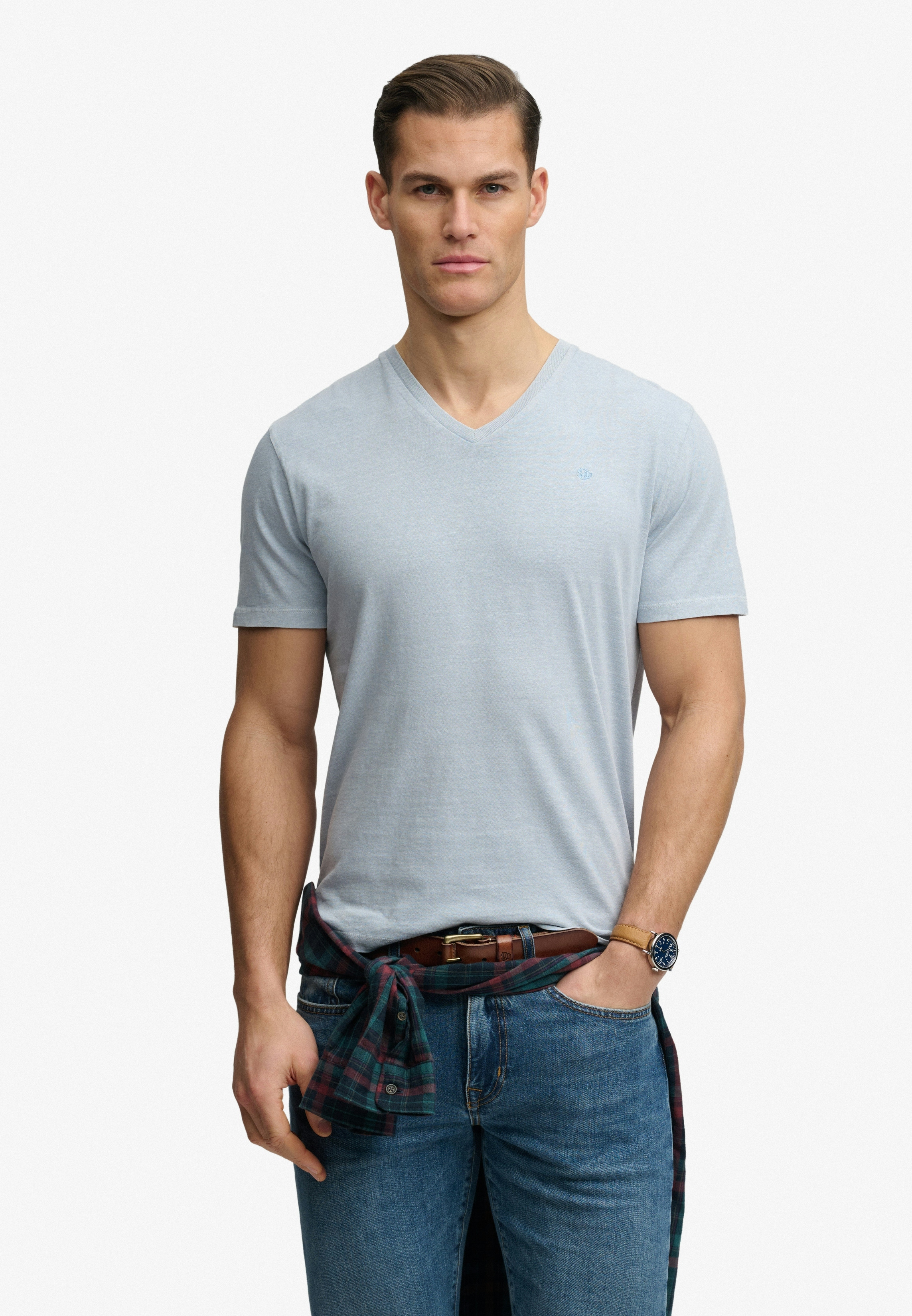 CLASSIC COTTON LINEN VEE