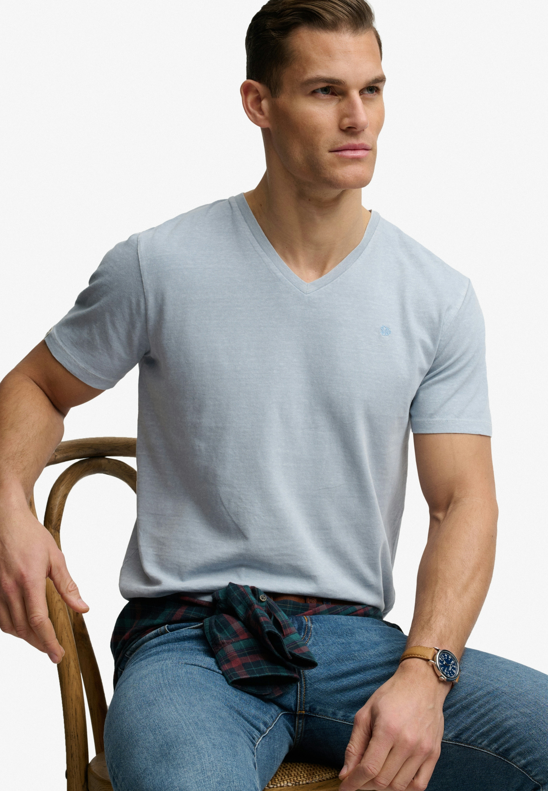 CLASSIC COTTON LINEN VEE