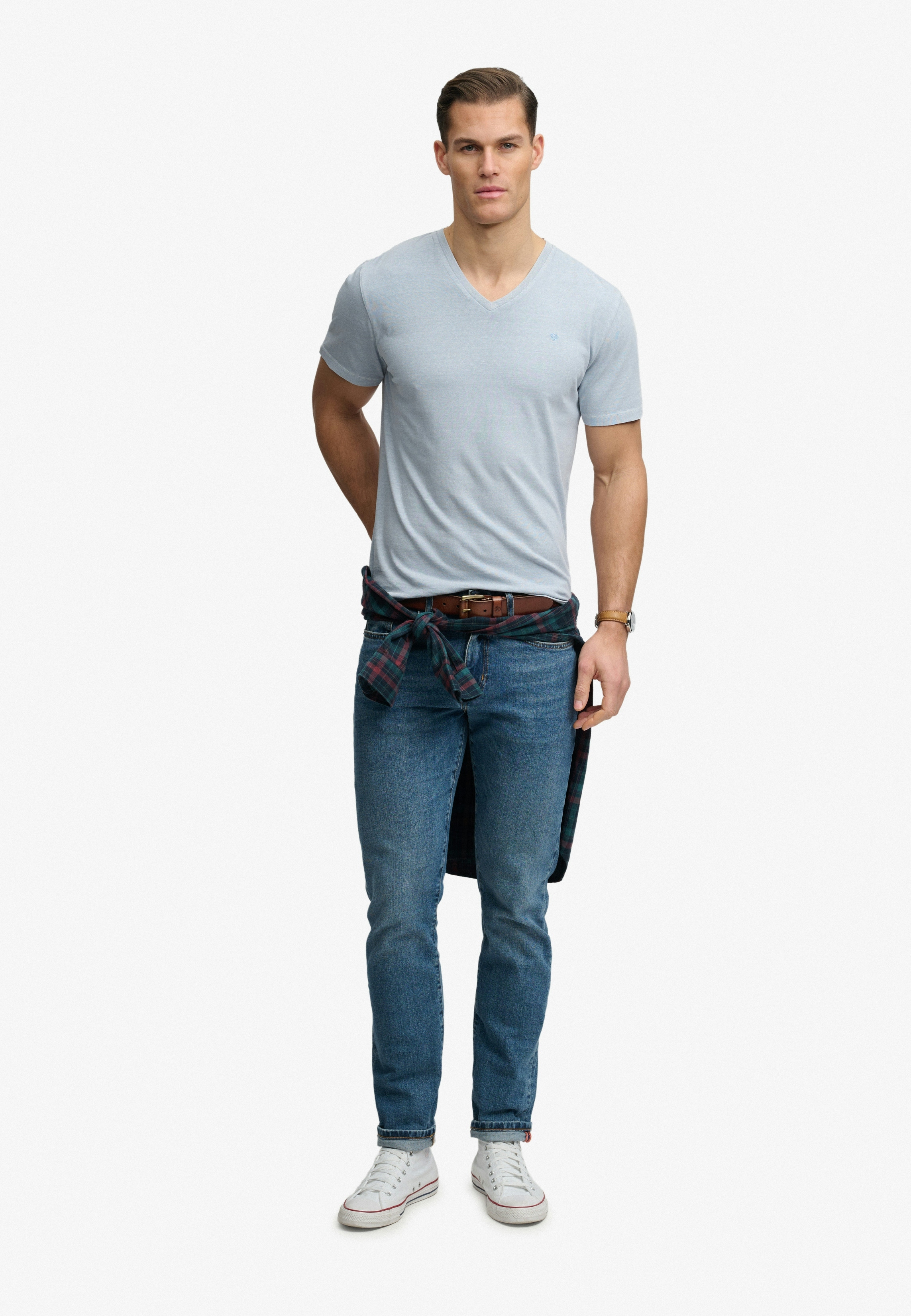 CLASSIC COTTON LINEN VEE