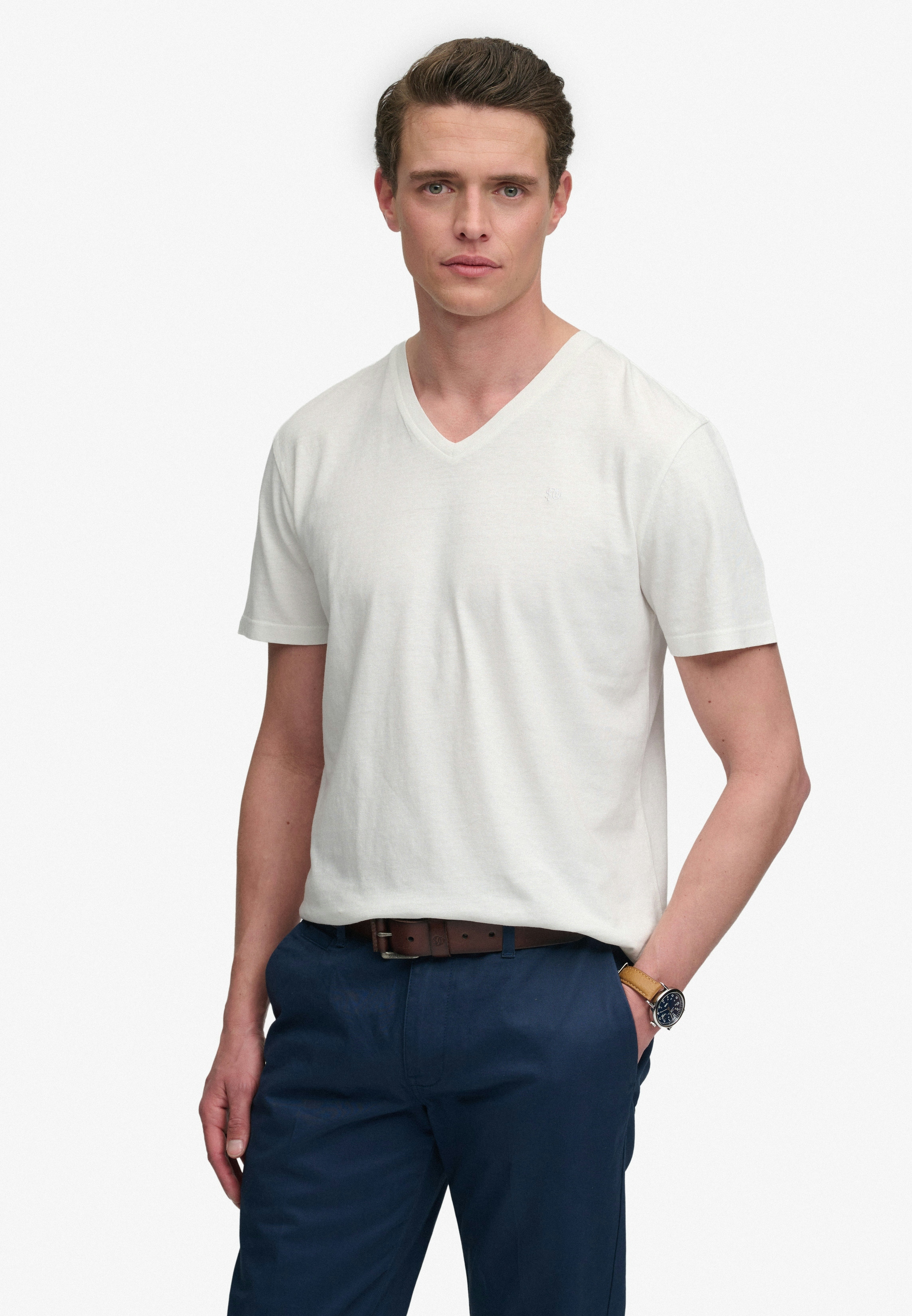 CLASSIC COTTON LINEN VEE