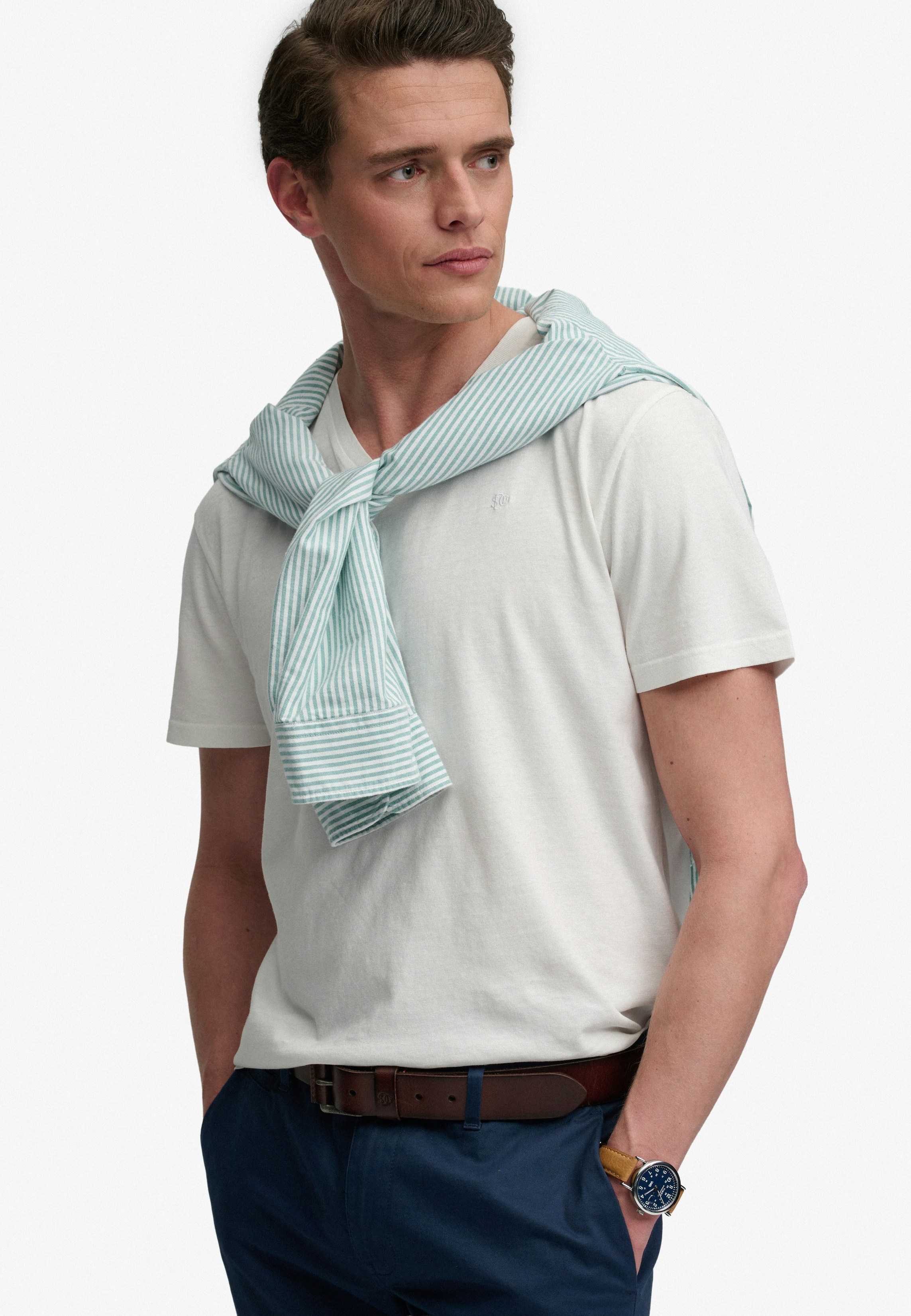 CLASSIC COTTON LINEN VEE