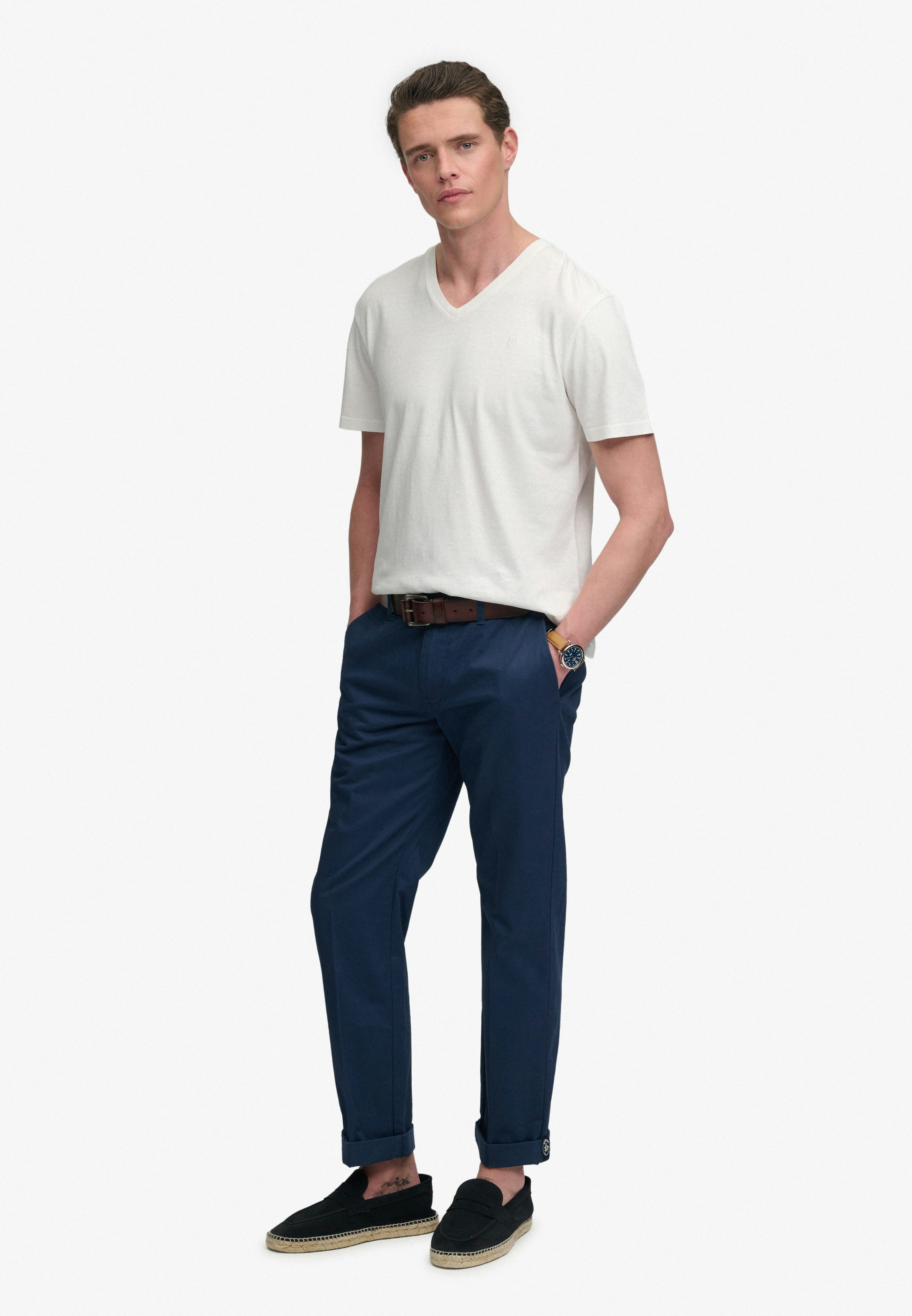 CLASSIC COTTON LINEN VEE