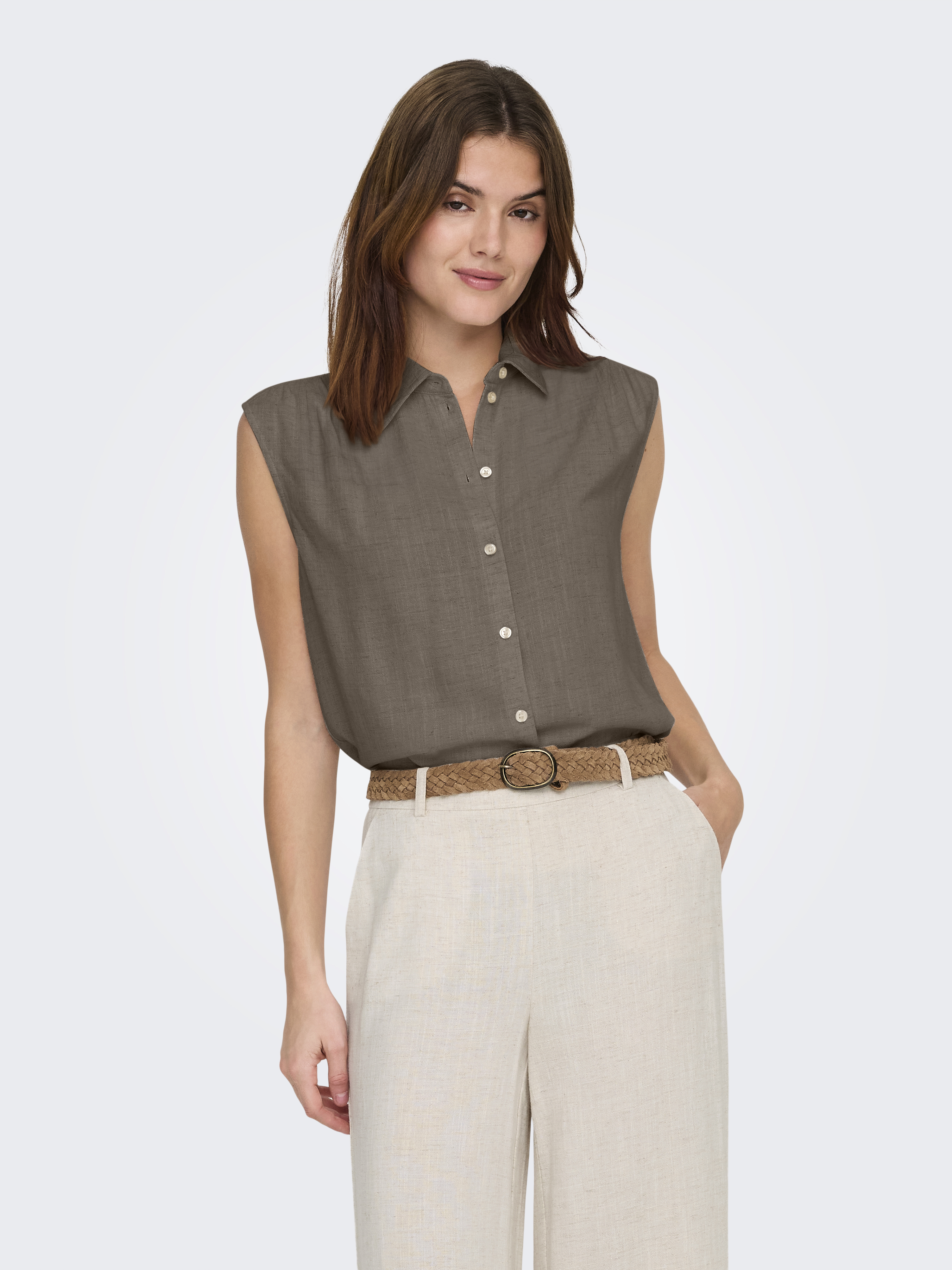 ONLSIESTA S/L LINEN BL SHIRT PNT NO