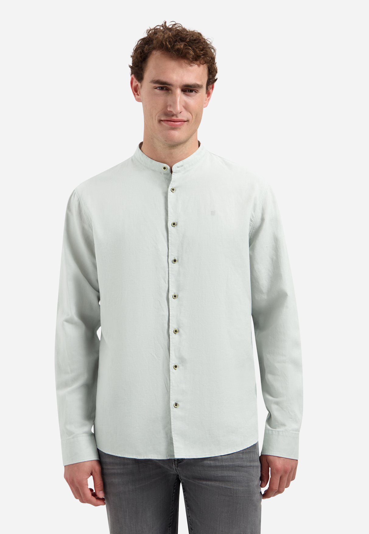 SHIRT WITH LINEN GRANDDAD