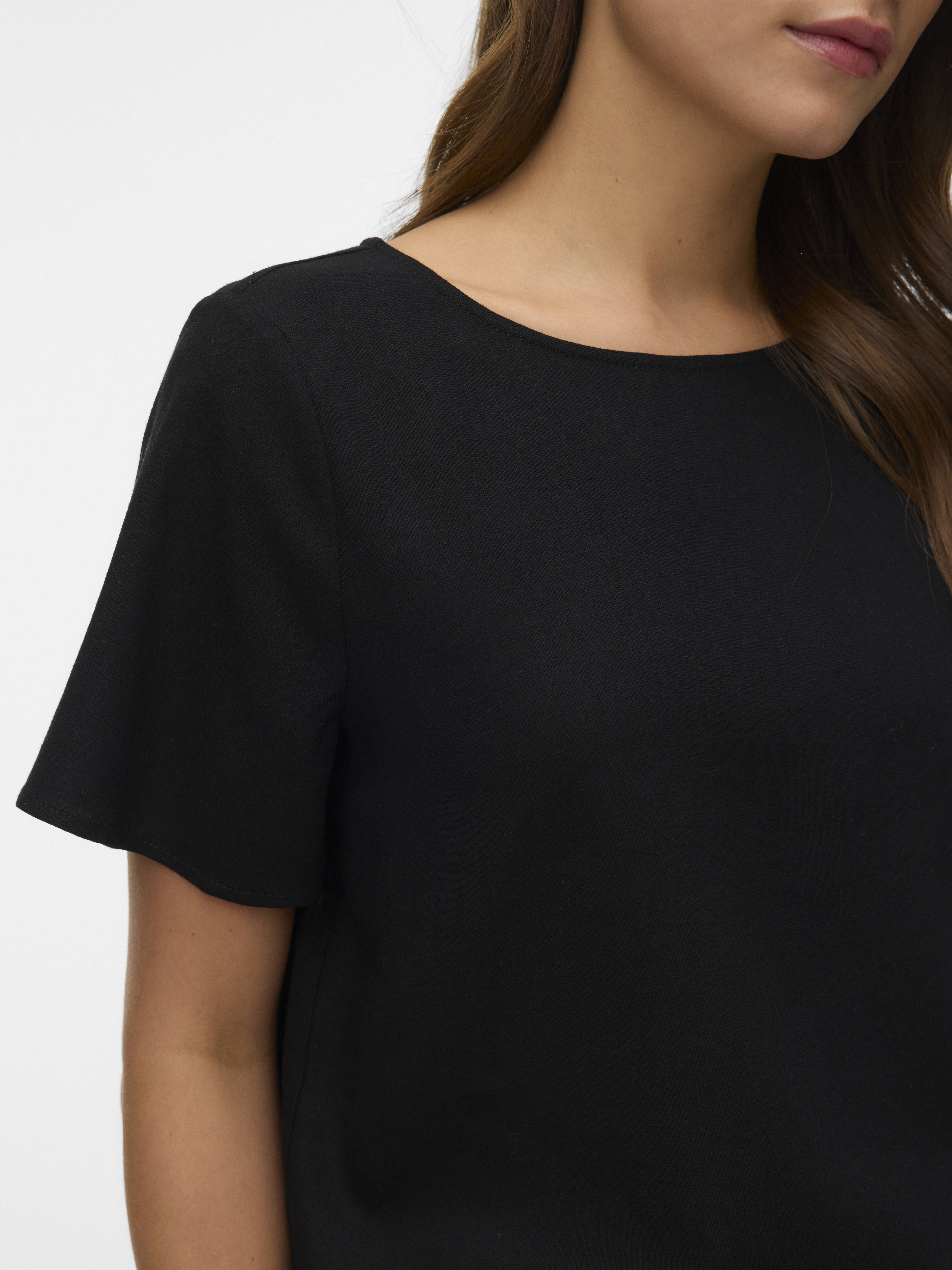 VMMYMILO SS O-NECK TOP WVN GA BOO