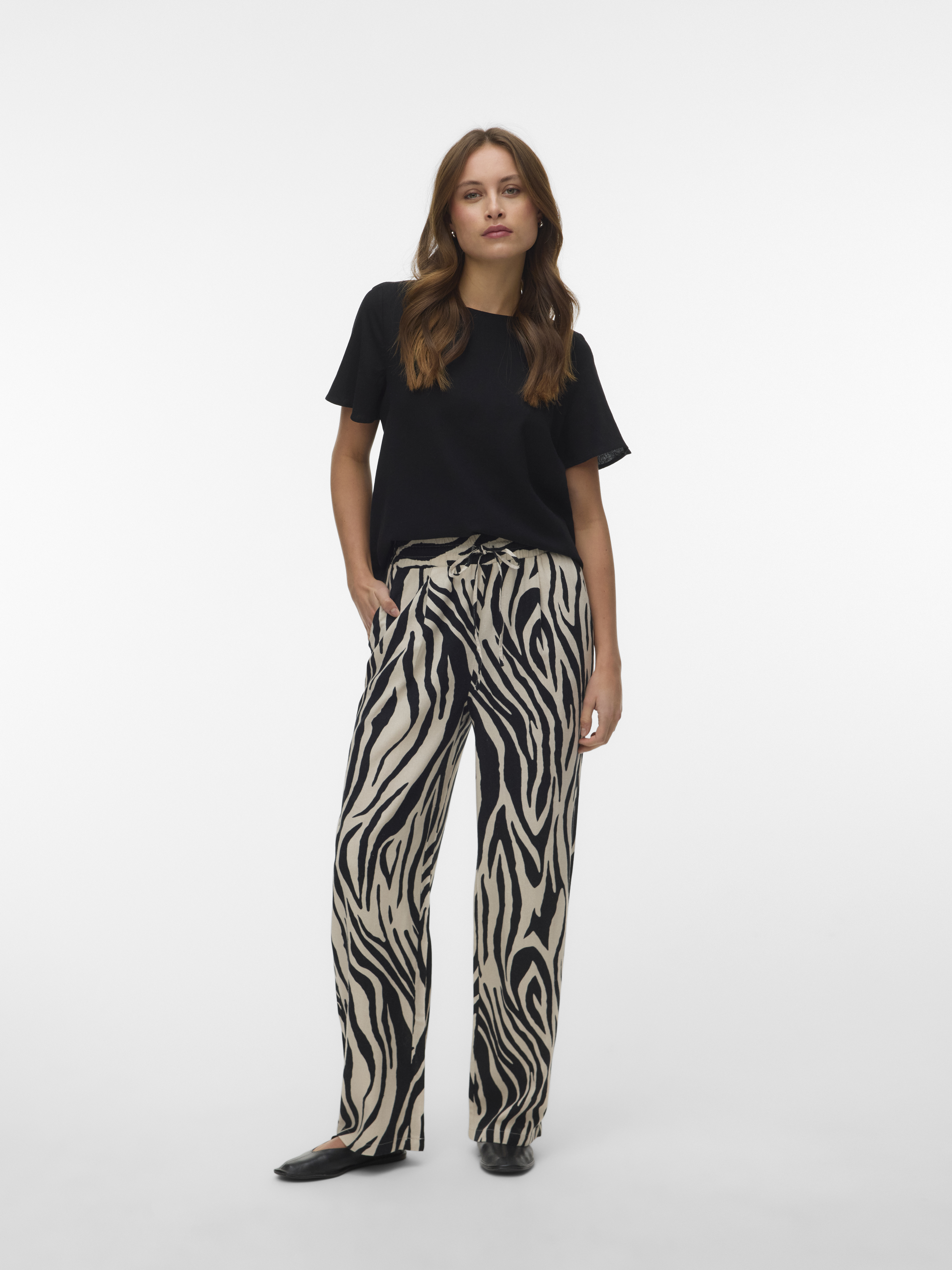 VMMYMILO SS O-NECK TOP WVN GA BOO