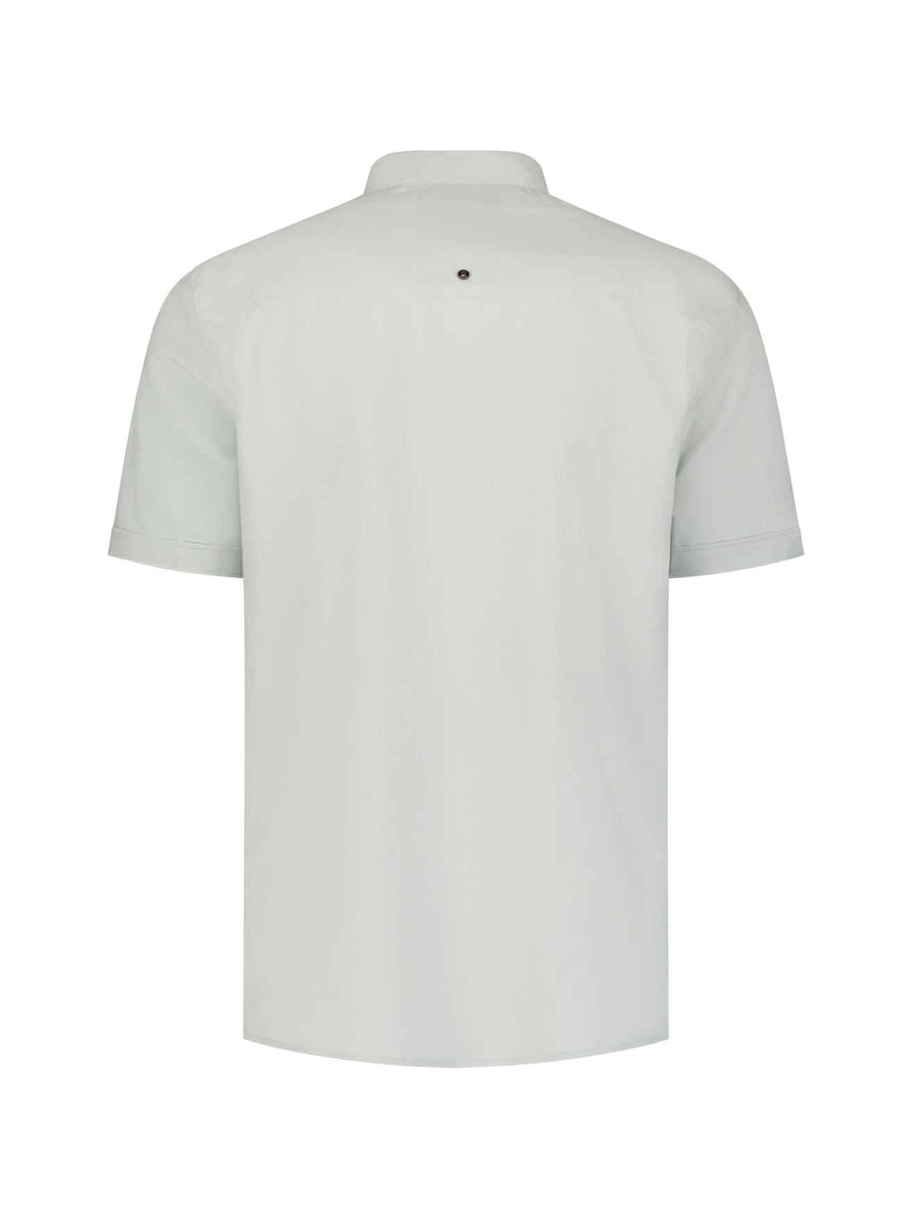 Shirt Short Sleeve Granddad With Linen
