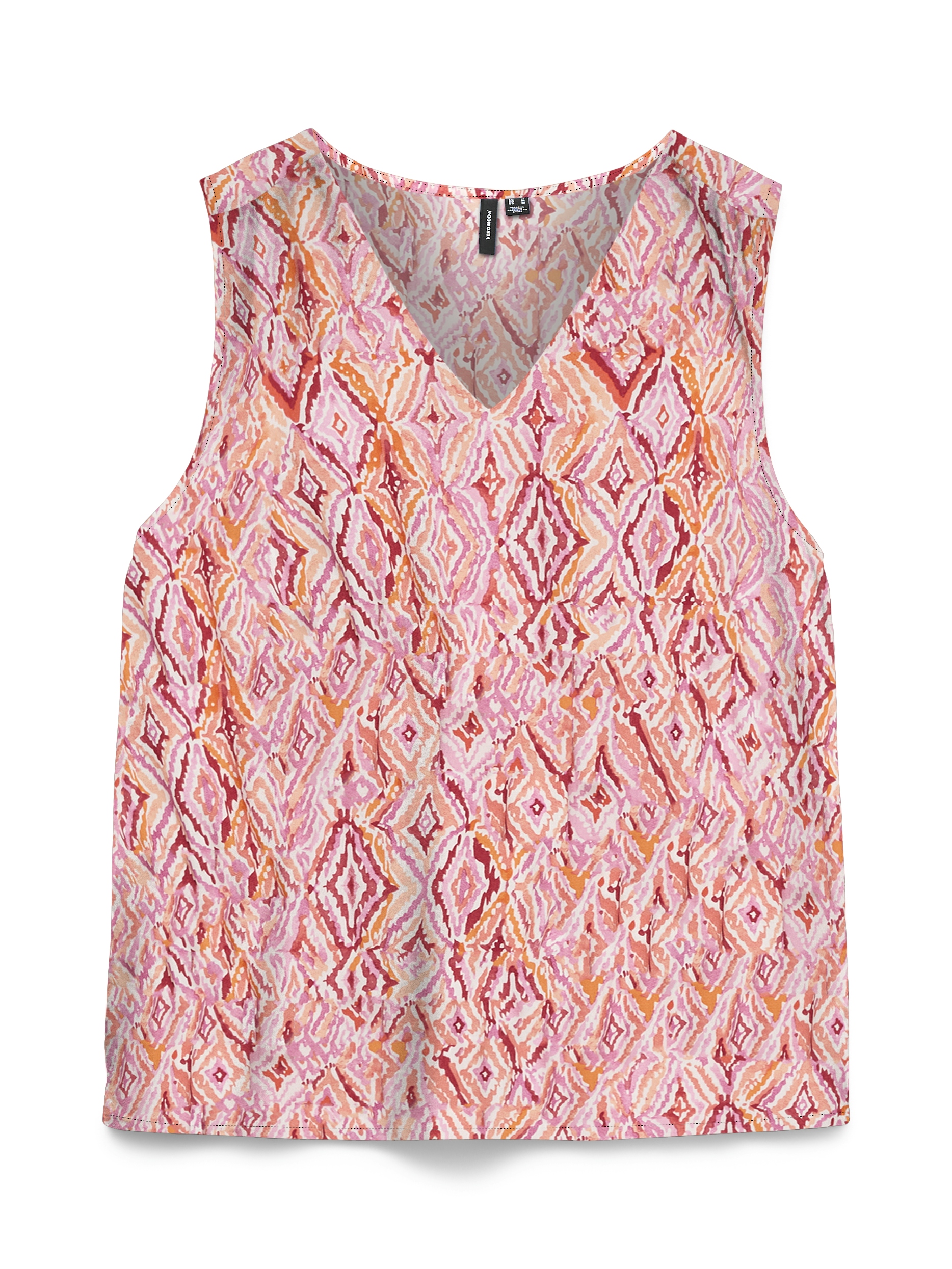 VMEASY JOY S/L V-NECK TOP WVN GA
