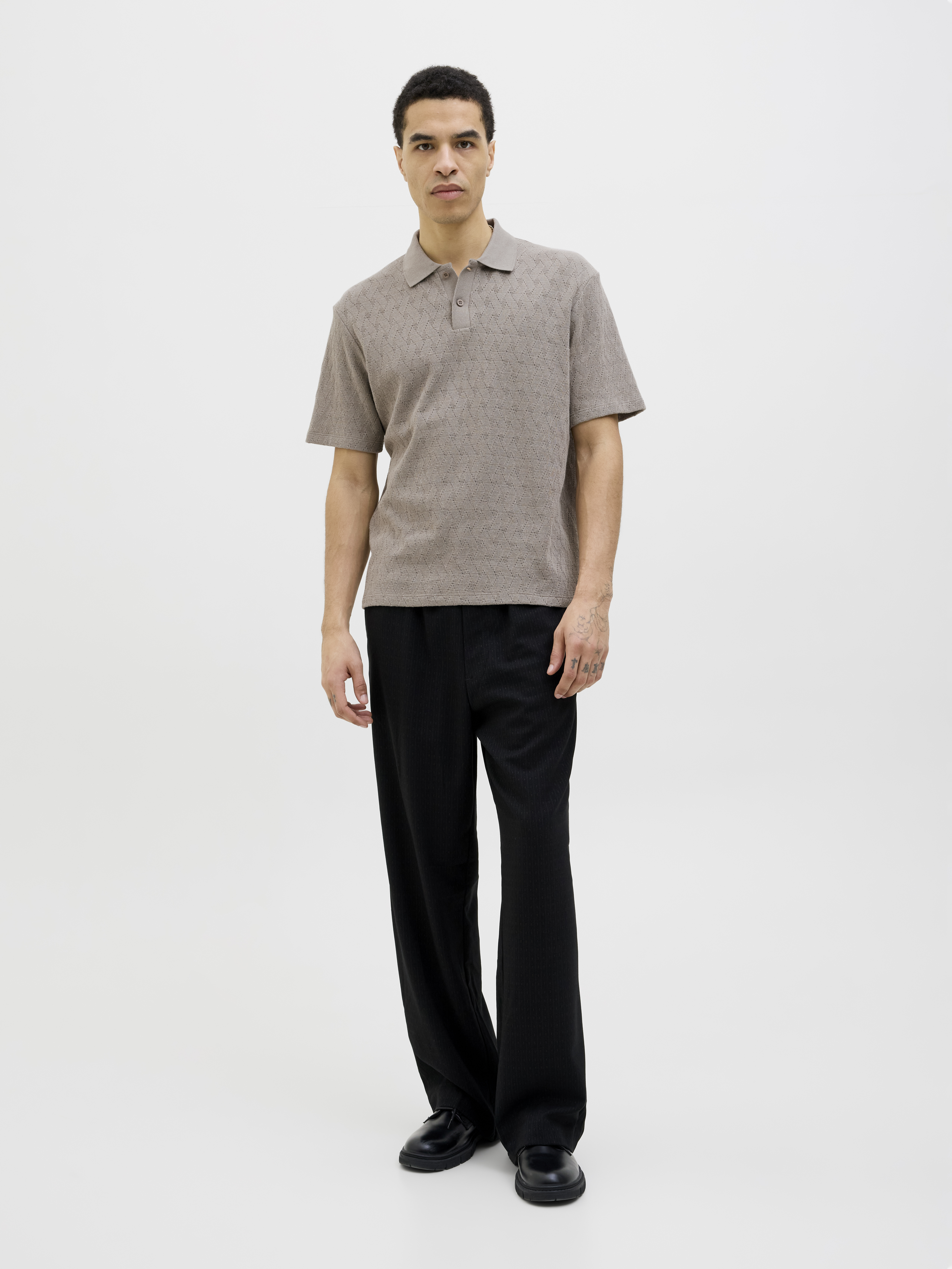 JPRBLATRENT JACQUARD POLO SN