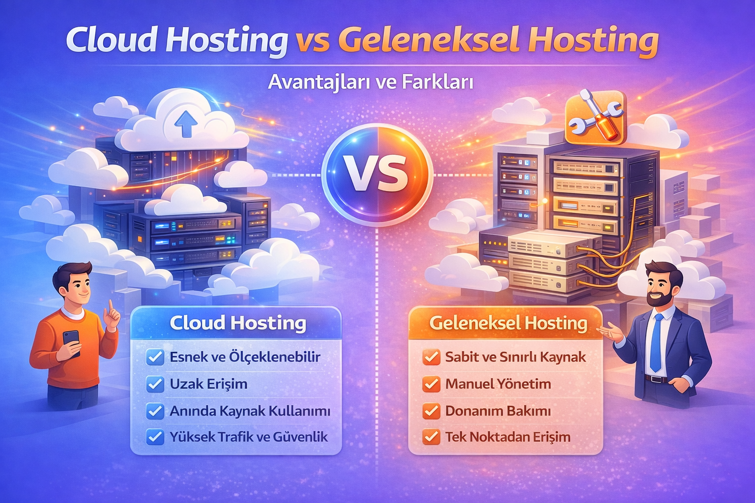 Cloud Hosting vs Geleneksel Hosting