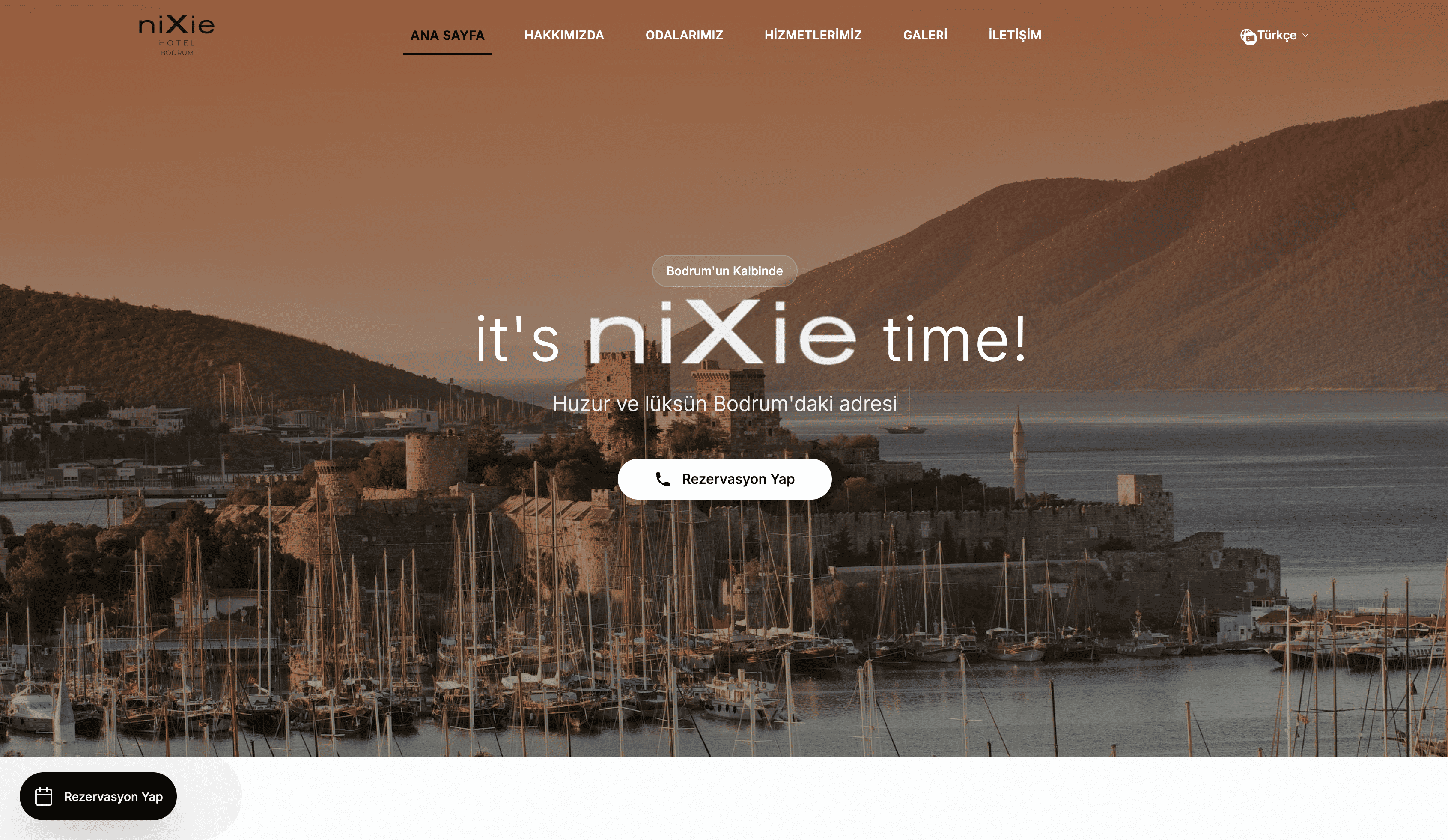 Nixie Hotel - UI & UX / Web Tasarımı sektöründe Vodesoft Yazılım Projesi
