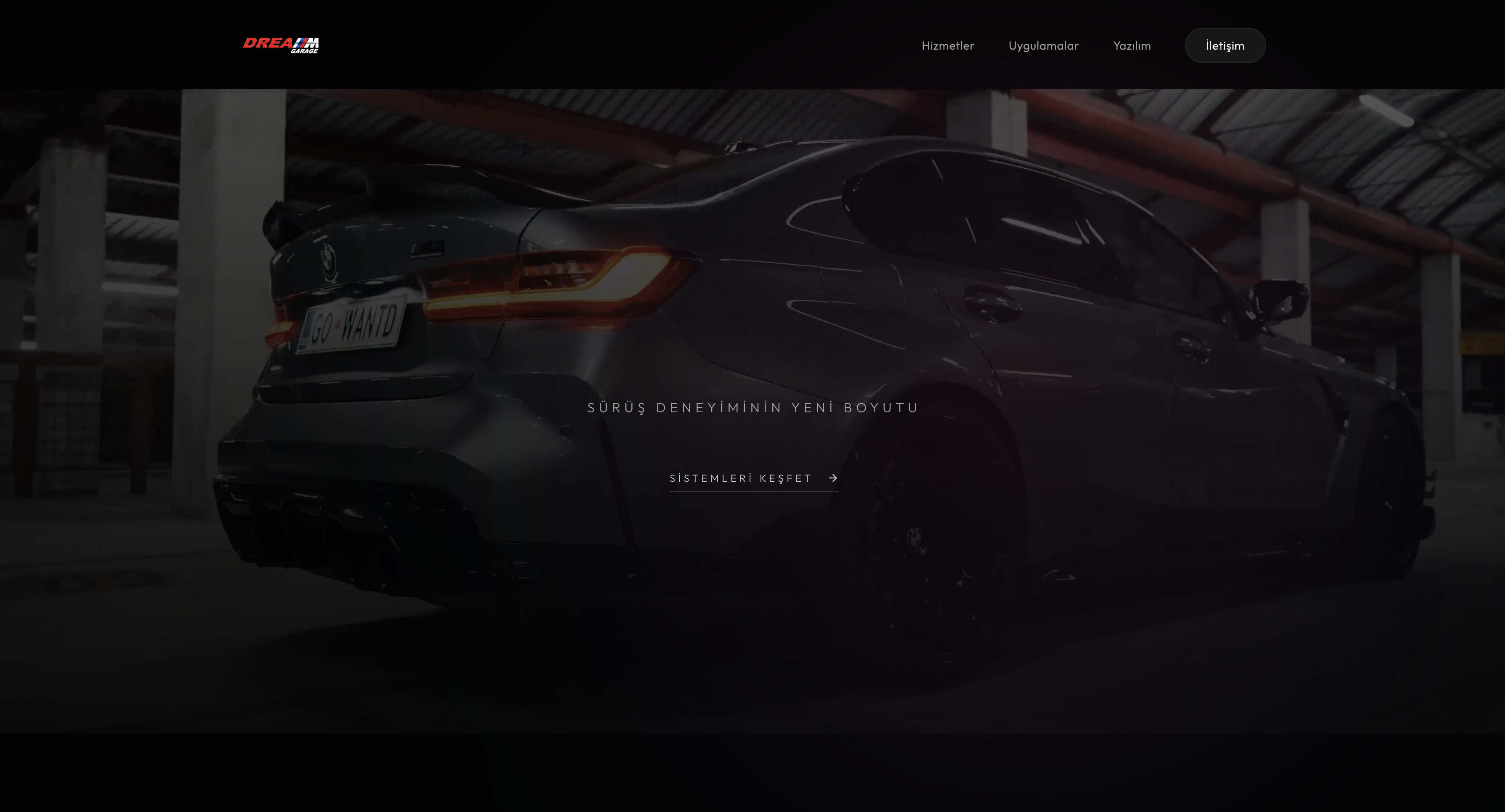 Dream Garage - Otomotiv / Kurumsal Web Sitesi sektöründe Vodesoft Yazılım Projesi