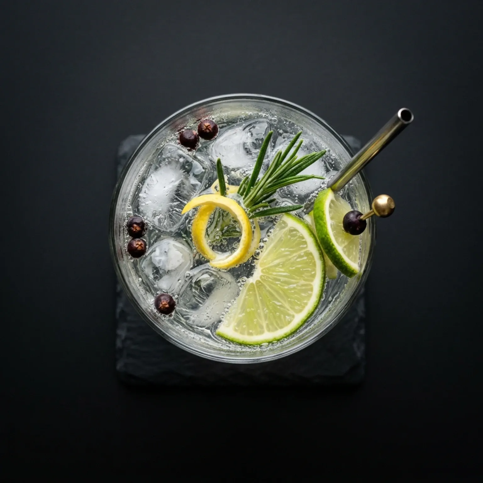 A classic long drink cocktail in a tall glass