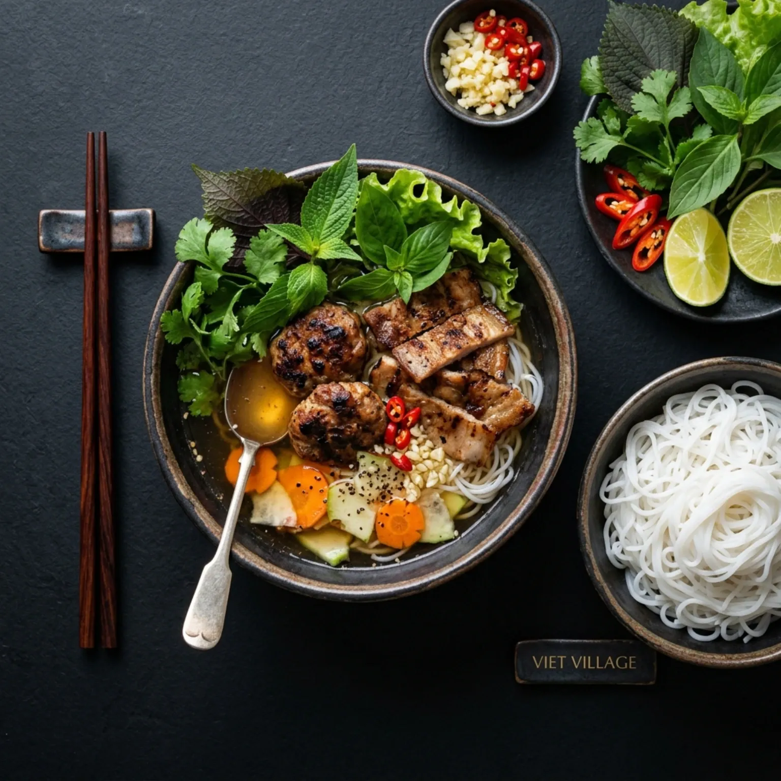 A signature Vietnamese specialty dish from Viet Village from Nürnberg, Germany