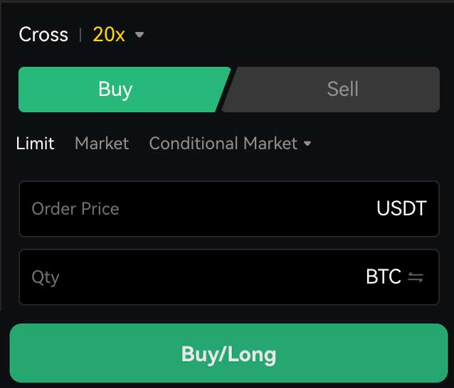 Colocando uma negociação Apex Omni