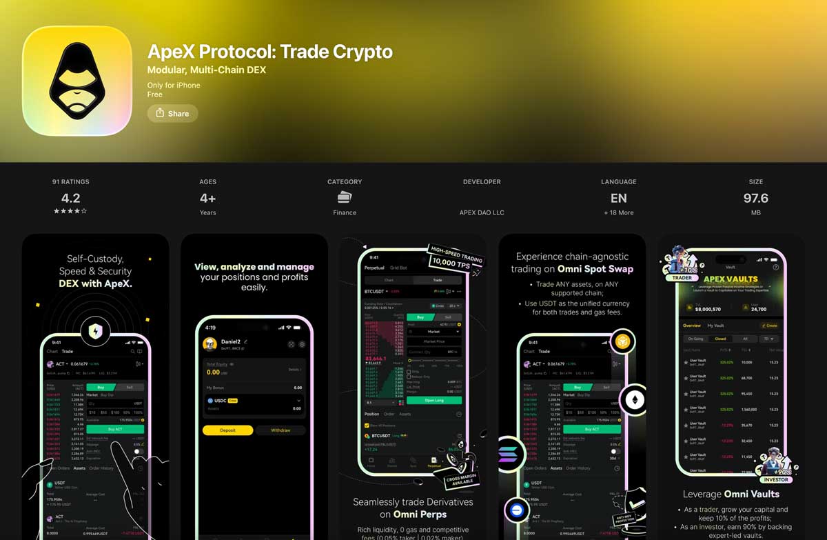 Apex Omni app Store